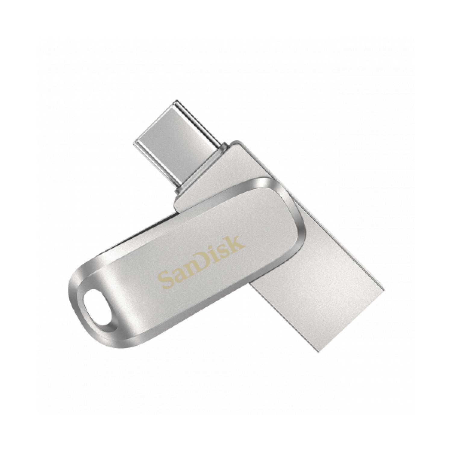 SanDisk Ultra Dual Drive Luxe · 128GB · USB 3.2 Gen 1 · USB Type-A/C · Acero inoxidable