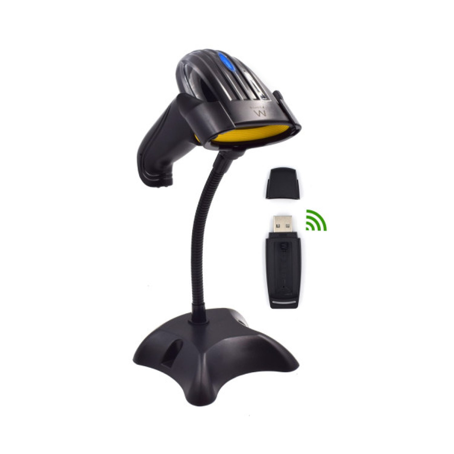 Ewent EW3430 · Lector Códigos de Barras Portátil 1D · LED · Negro