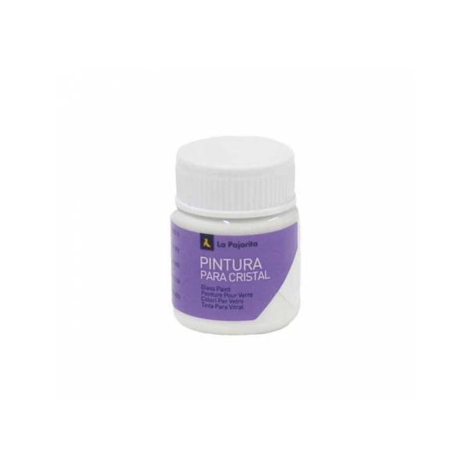La Pajarita · Pintura para Cristal al Agua · Blanco · 25ml