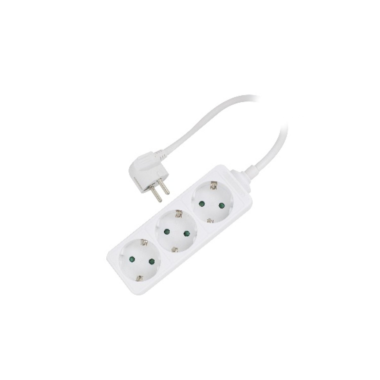 Ewent EW3958 · Base Múltiple · 3 Salidas AC · 1,5m · Interior · Blanco