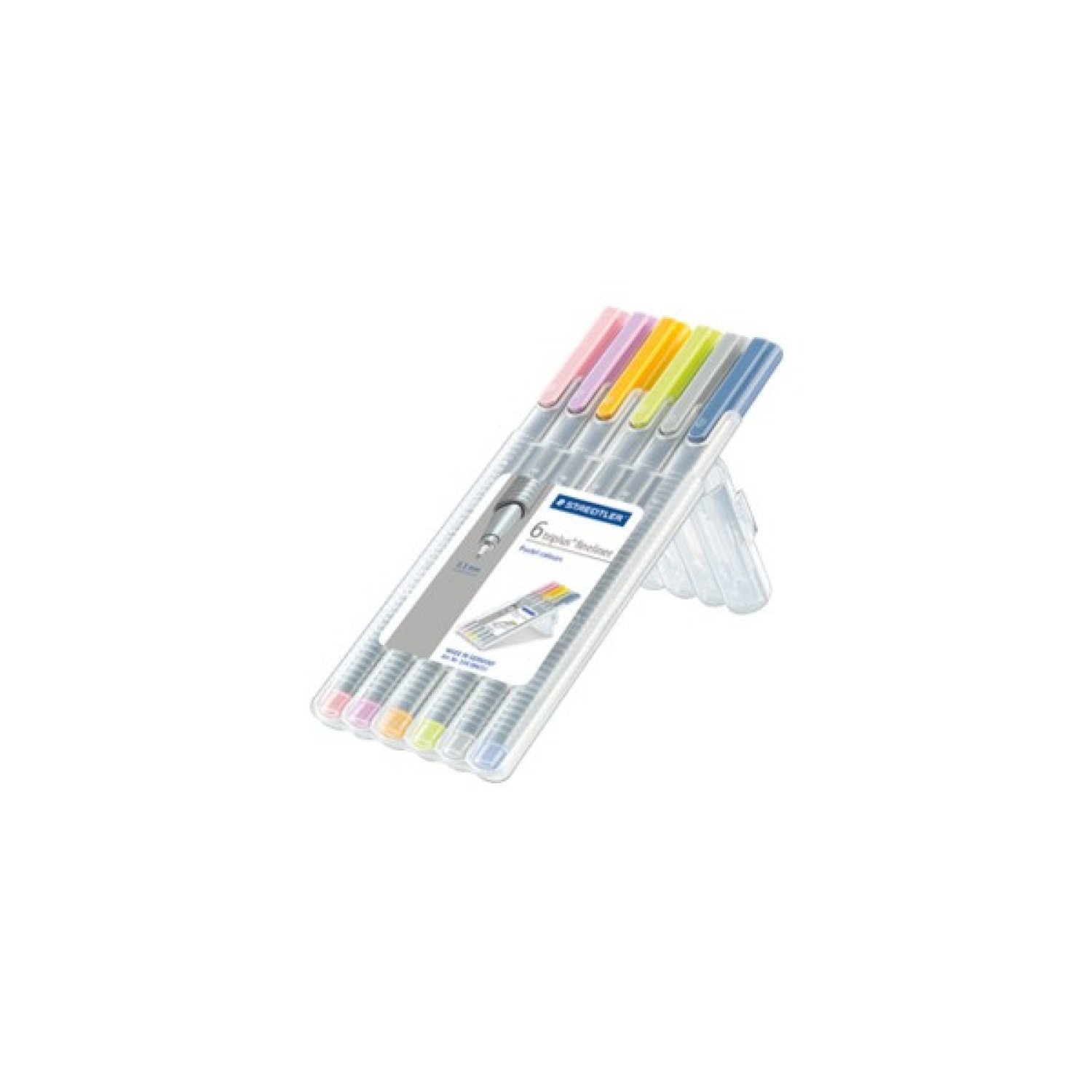 Staedtler Triplus Fineliner · Set 6 Rotuladores · Colores Neón