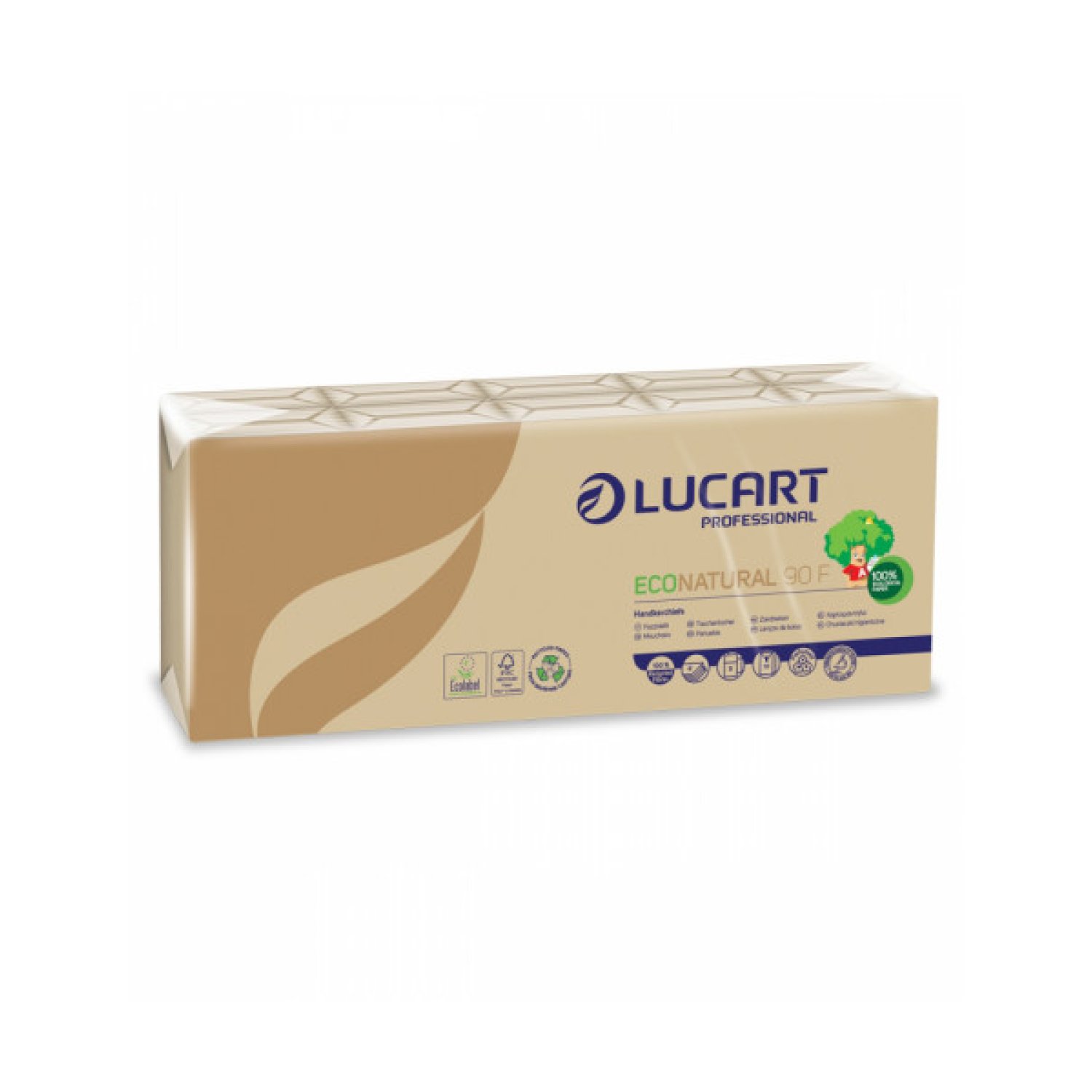 Lucart Pañuelos Bolsillo · Pack 10 · Econatural Perfumado · 90 Pañuelos