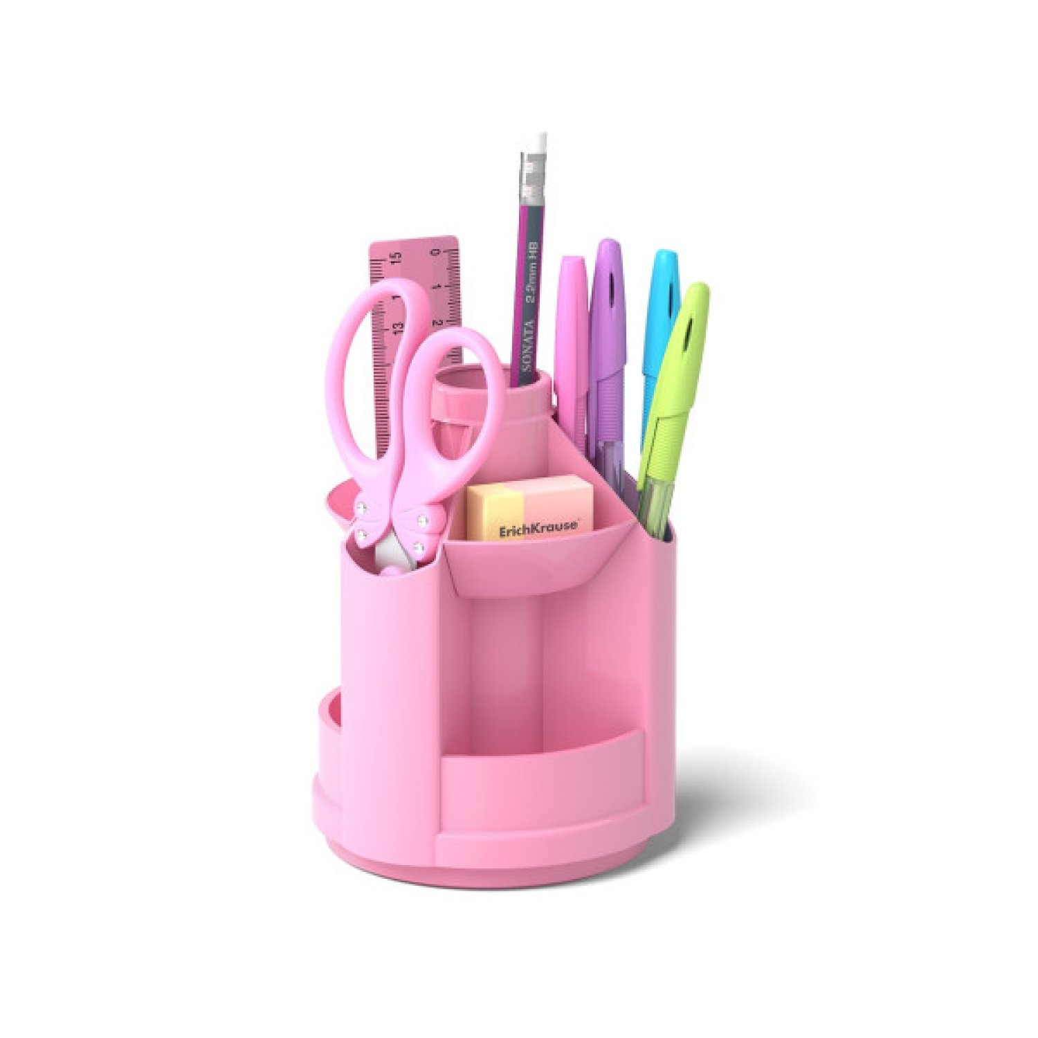 Erich Krause · Portalápices de Escritorio · Plástico · Rosa