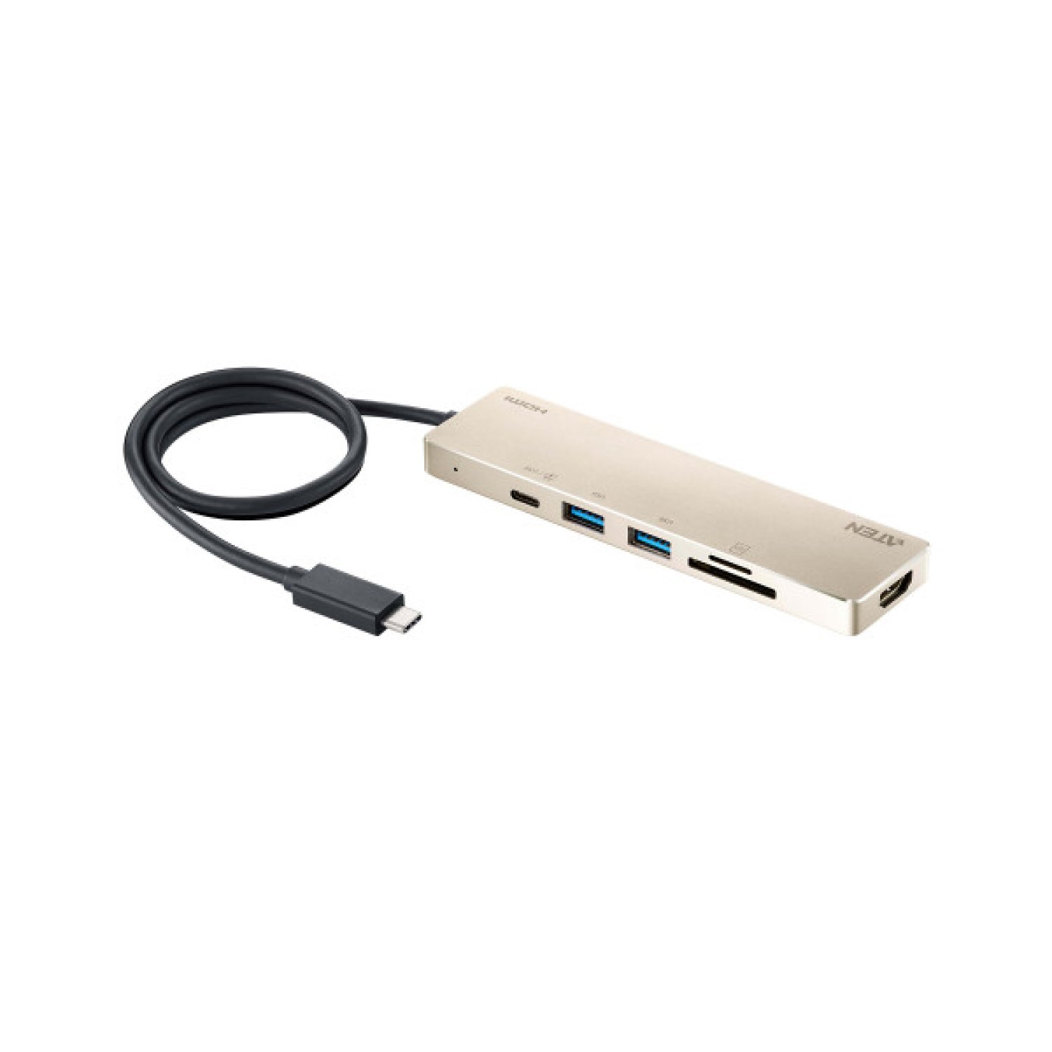 ATEN Docking Station USB-C · Multipuerto Compacta · Power Pass-Through