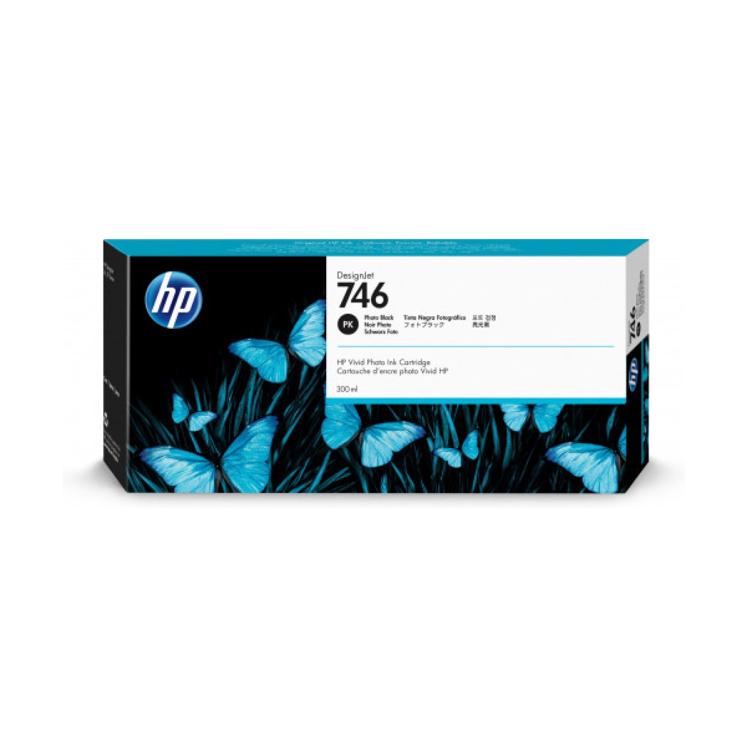 HP 746 · Tinta Negra Fotográfica · DesignJet Z9 · Cartucho Original