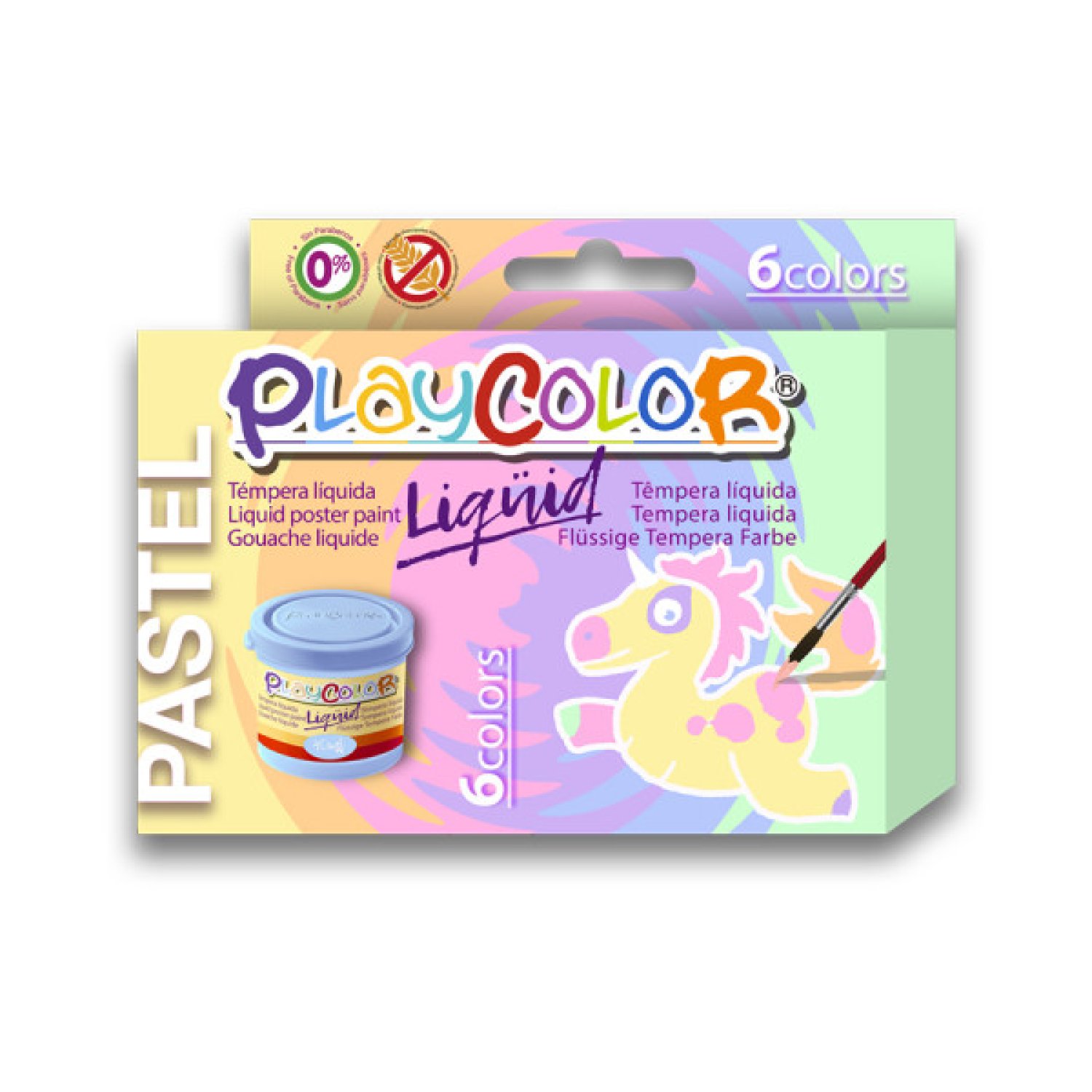 Playcolor Liqüid · Pintura para Carteles · 40ml · Pack 6 Colores