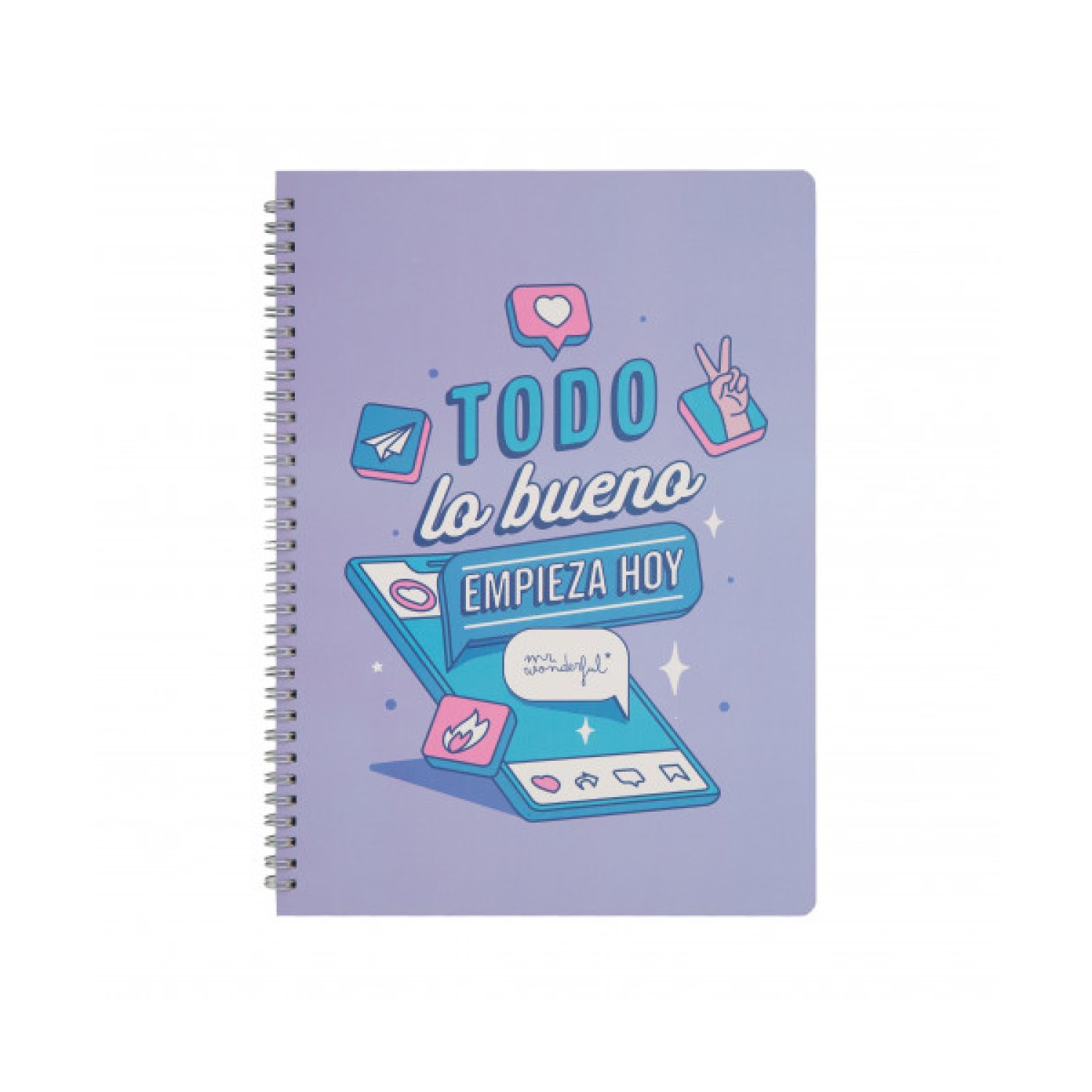 Mr. Wonderful · Libreta Motivacional · "Todo Lo Bueno Empieza Hoy" · Formato A5