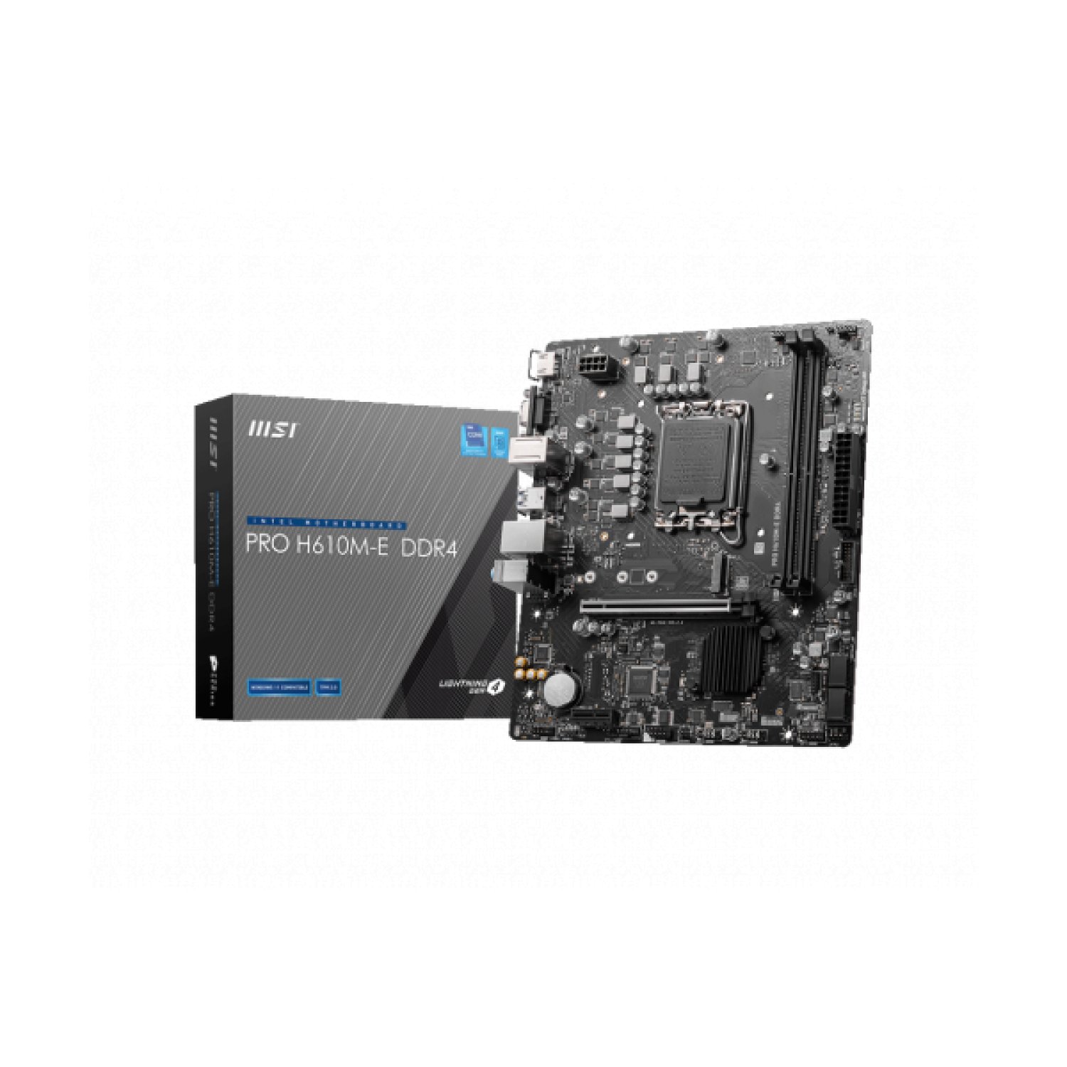 MSI PRO H610M-E · Placa Base Intel H610 · LGA 1700 · Micro ATX · DDR4