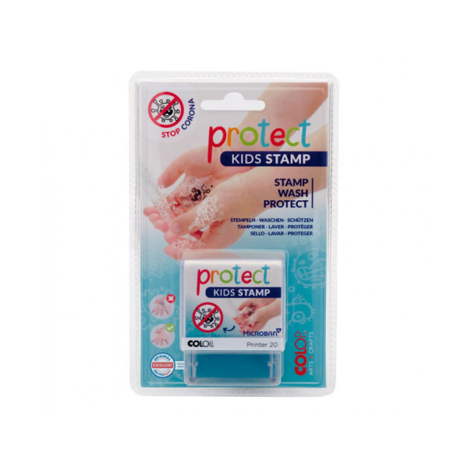 Colop Protect Kids Stamp Printer · Sello Automático · 20 Colores