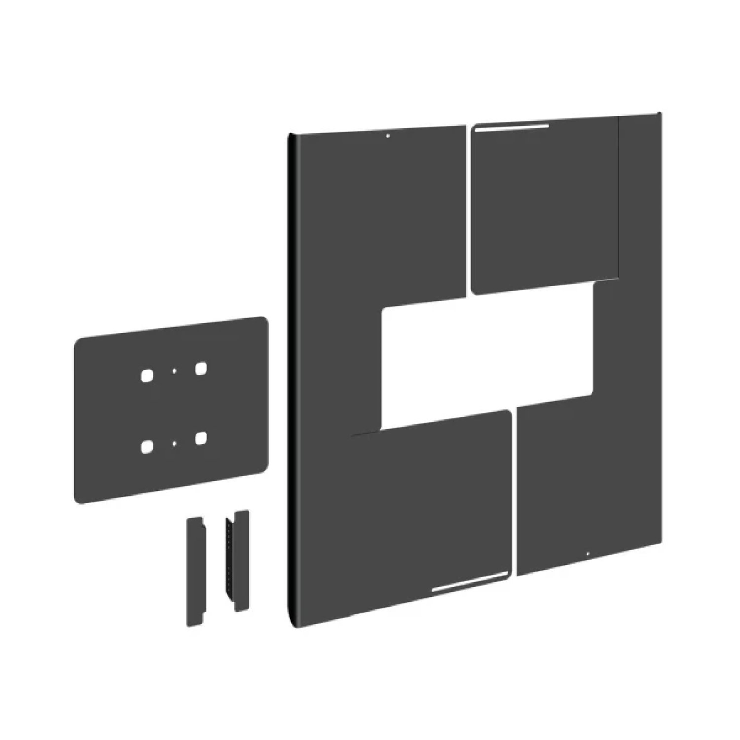 Vogels · Tapas Traseras Verticales Connect-It · 75"-80" · Negro