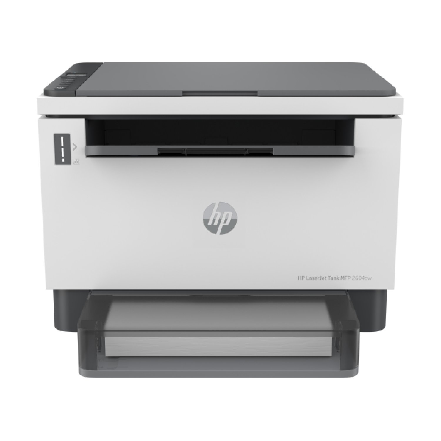 HP LaserJet Tank 2604dw · Multifunción B/N · Dúplex · WiFi · Escaneo a Email/PDF