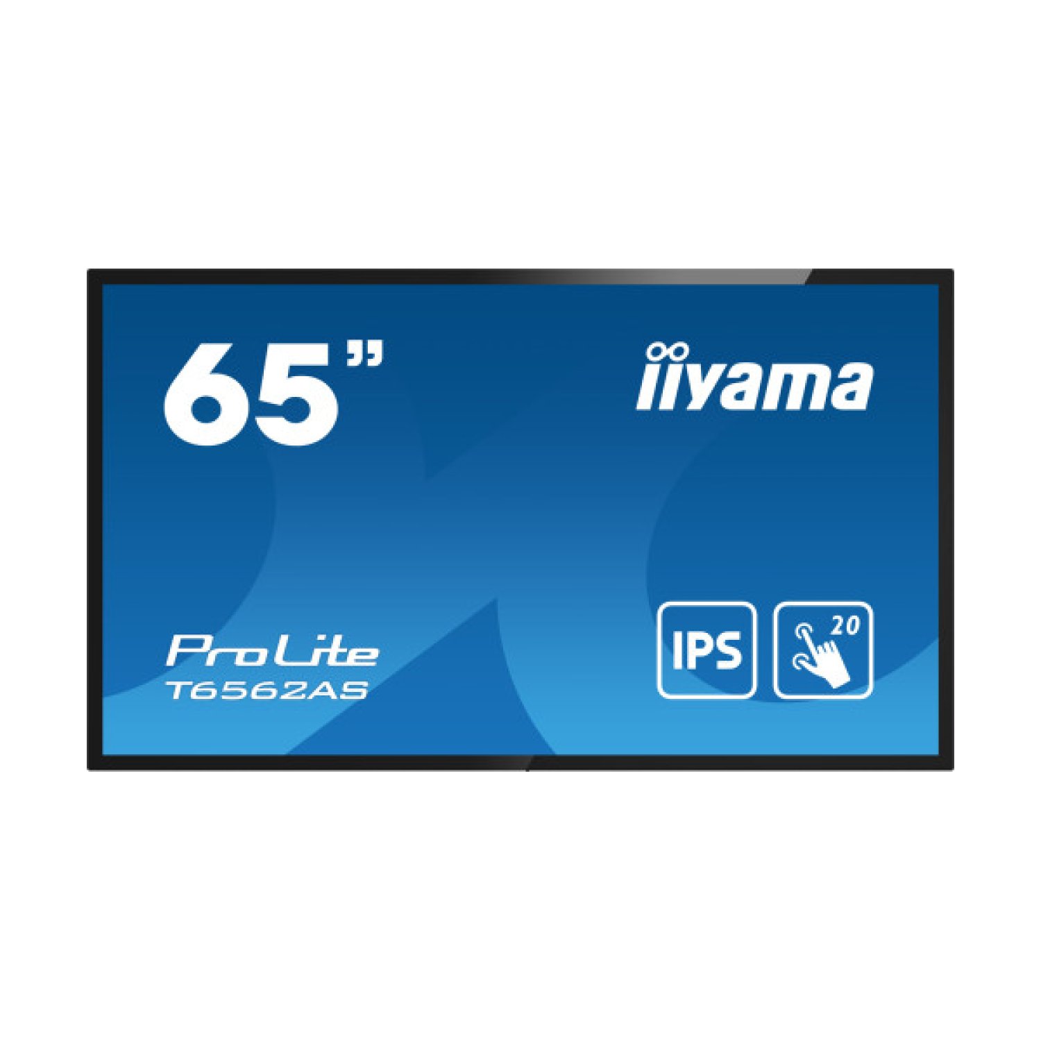 iiyama T6562AS-B1 · 64,5" Panel Táctil Interactivo · 4K Ultra HD · IPS 500 cd/m² · Android 8.0 · 24/7