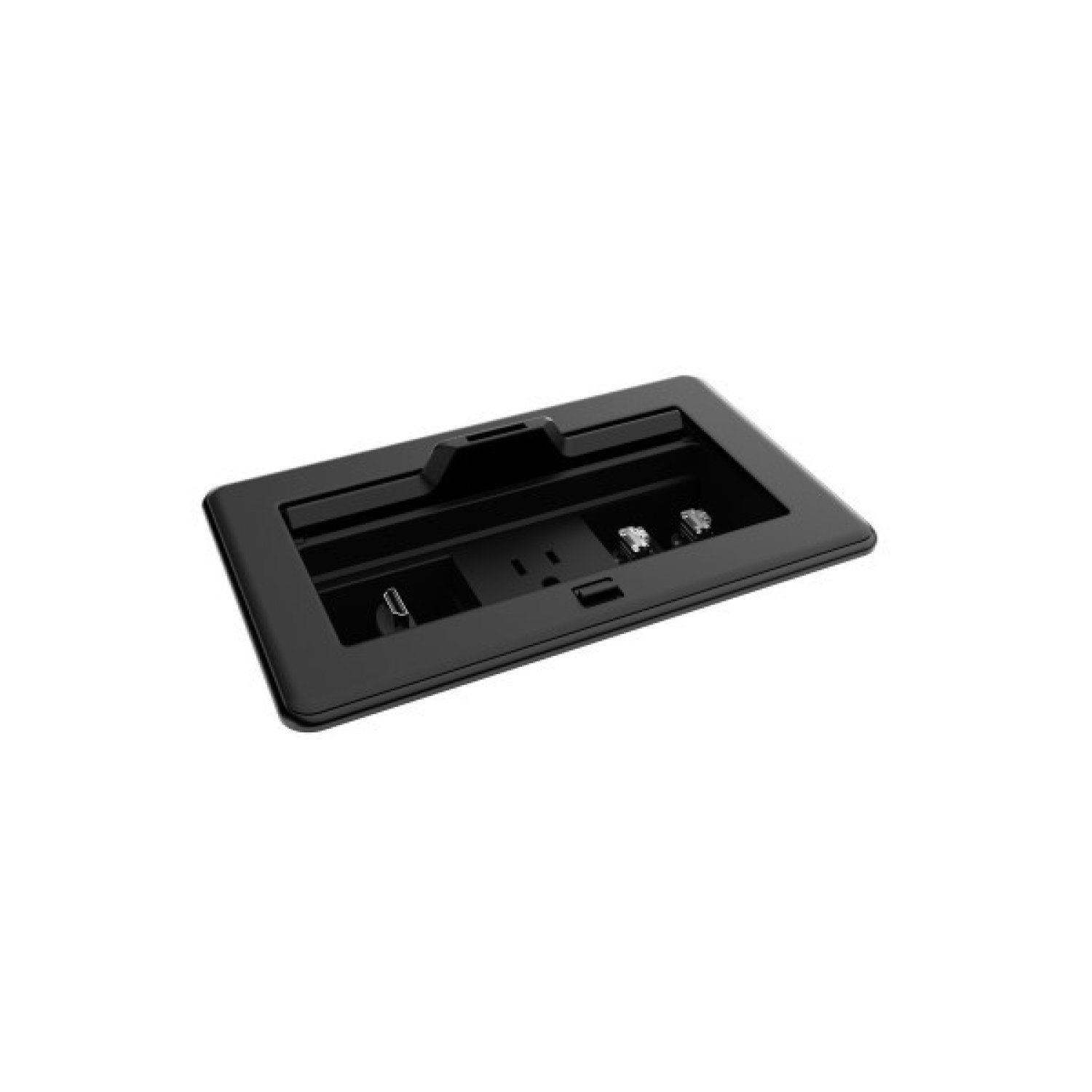 Crestron FlipTop FT2 · Sistema Gestión Cables · 202 · Mecánico · Tapa Pass-Through · Negro
