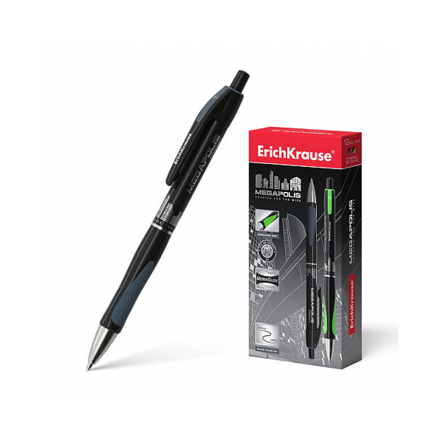 Erich Krause Megapolis Concept · Bolígrafo Automático · Tinta Negra