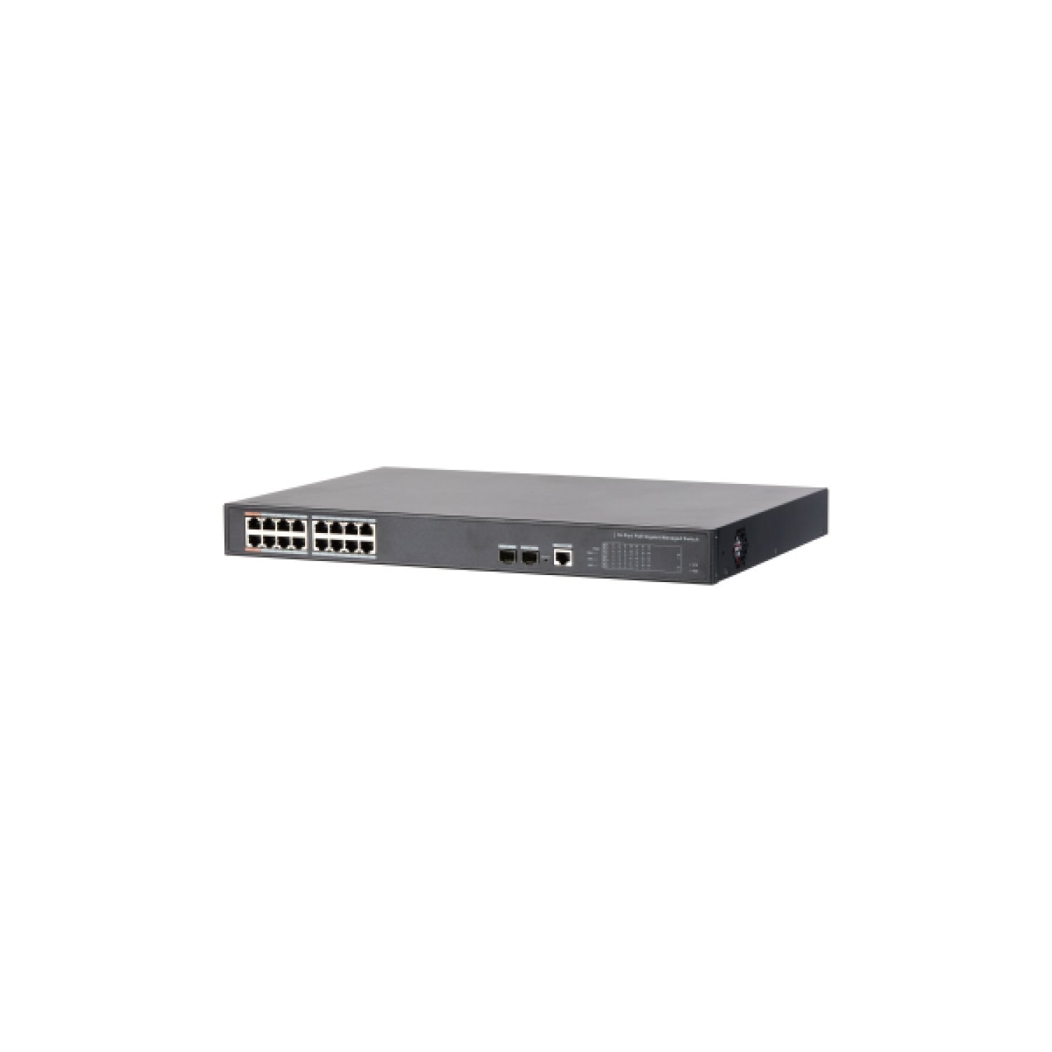 Dahua Switch PoE · 16 Puertos Gigabit + 2 SFP · 240W · Layer 2 · 802.3at