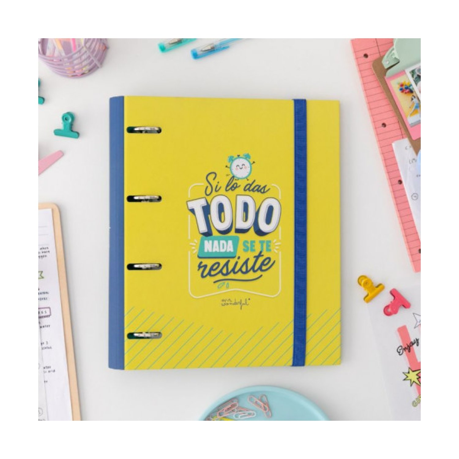 Mr. Wonderful · Carpeta con Anillas · Motivacional · Diseño Exclusivo