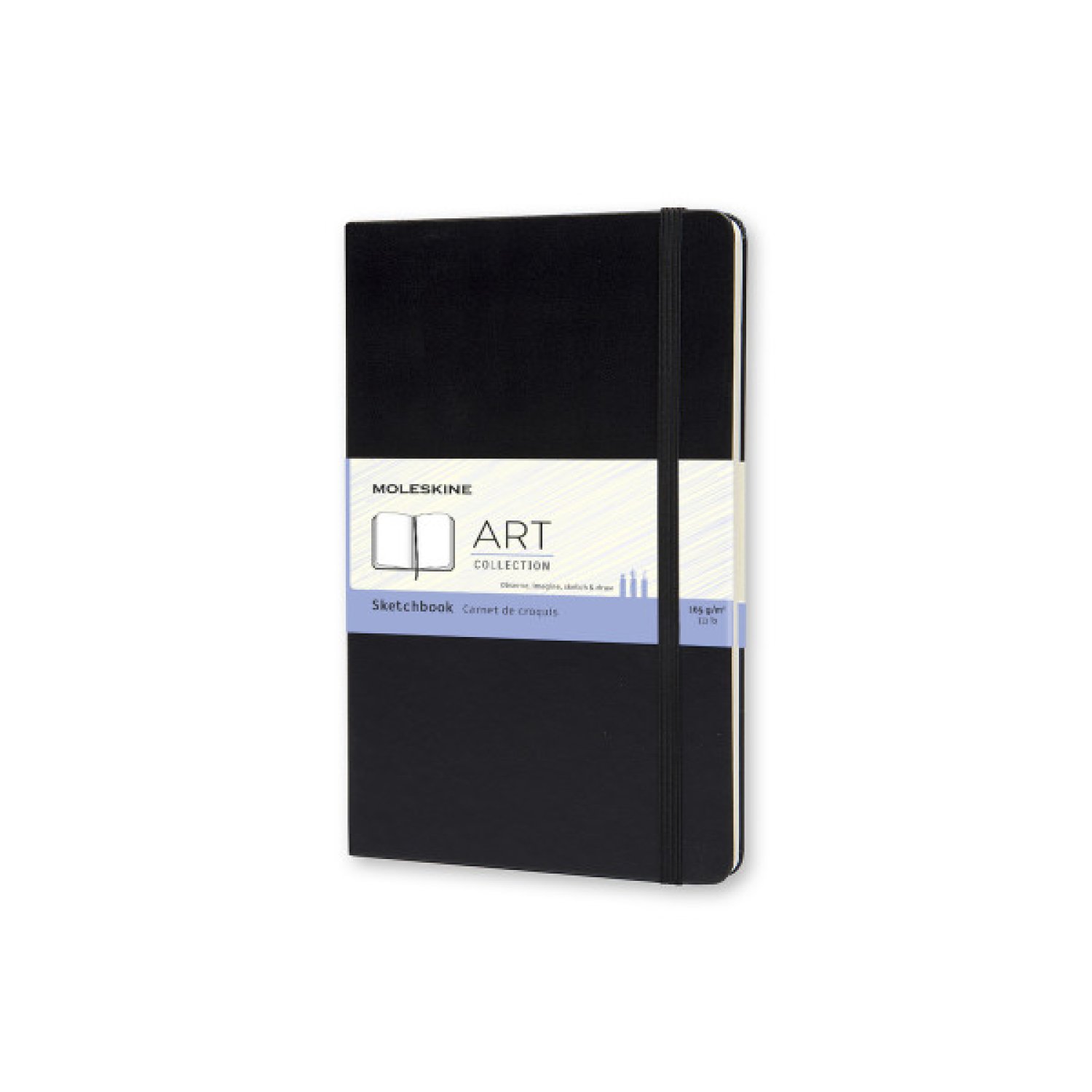 Moleskine Cuaderno de Bocetos · Tamaño M · 11,5x18cm · Tapa Negra