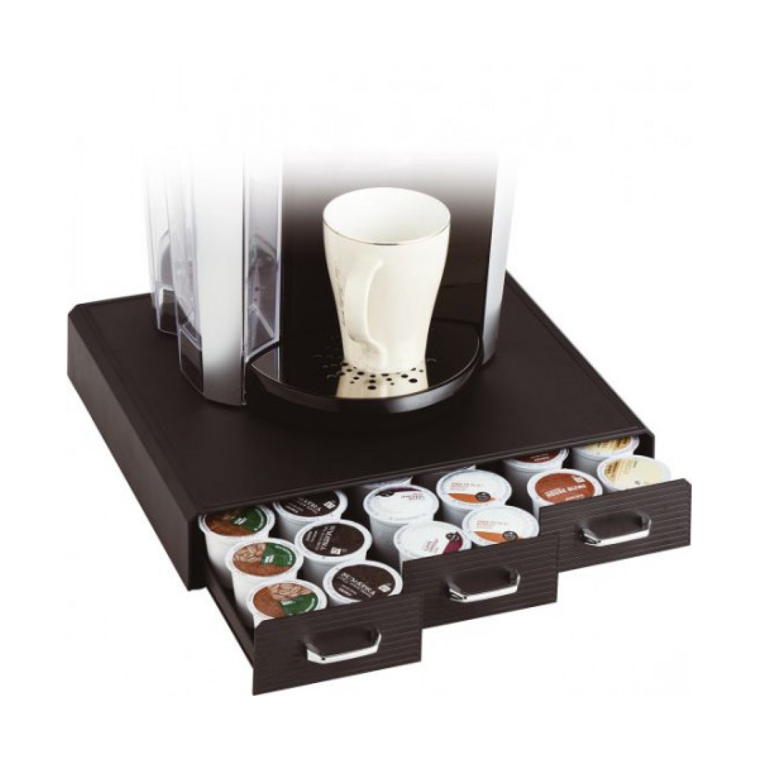 Archivo 2000 · Organizador Cápsulas Café · 3 Cajones · 325x340x65mm · Negro