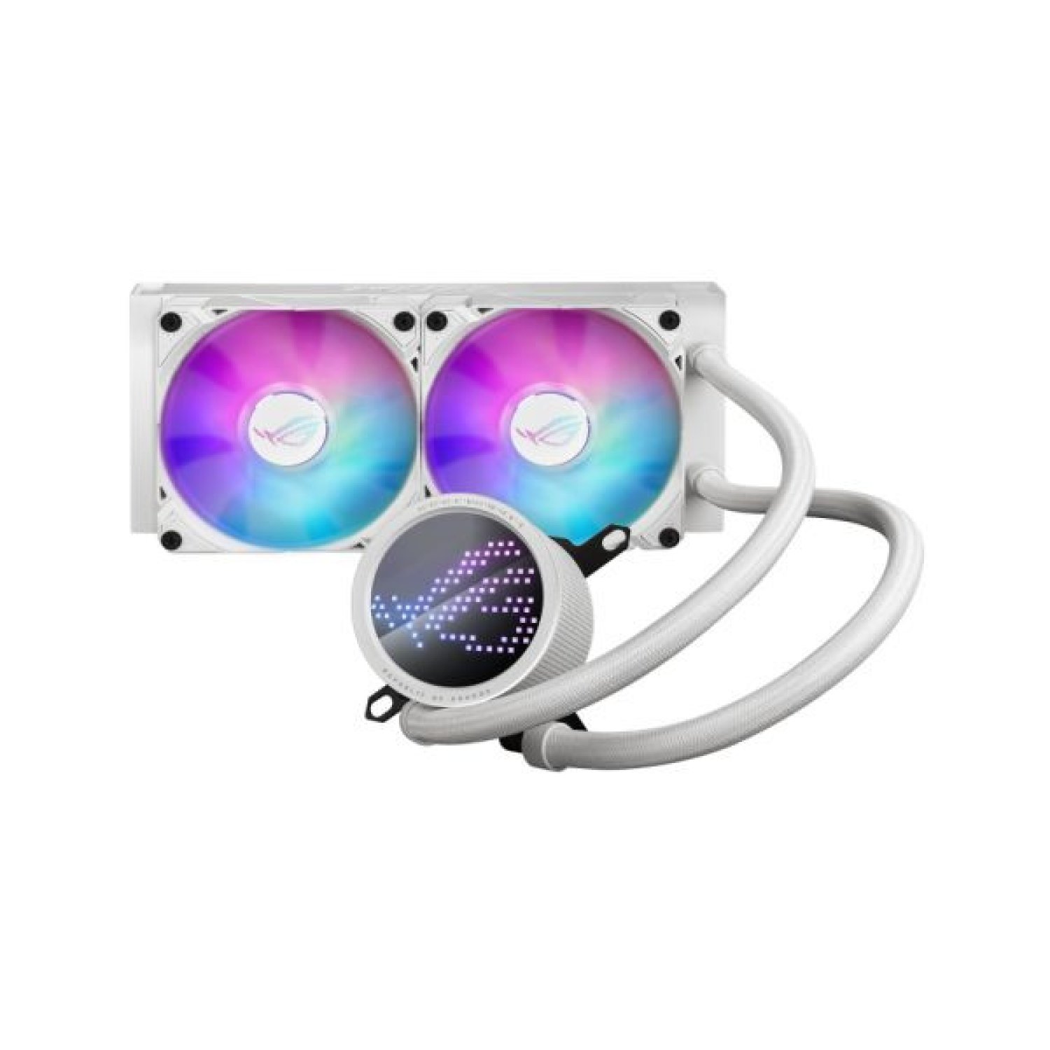 ASUS ROG Ryuo III 240 · Refrigeración Líquida CPU · ARGB Blanco · Pantalla OLED · Aura Sync