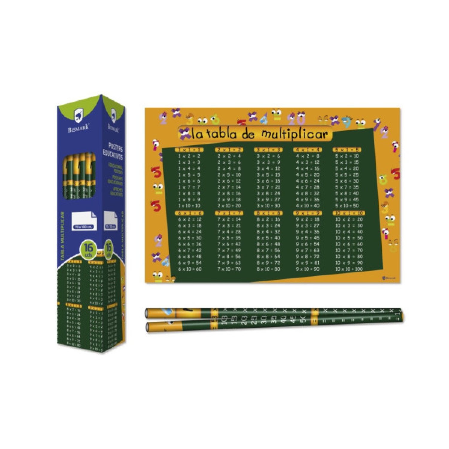 Bismark · Poster Tablas de Multiplicar · 70 x 100 cm