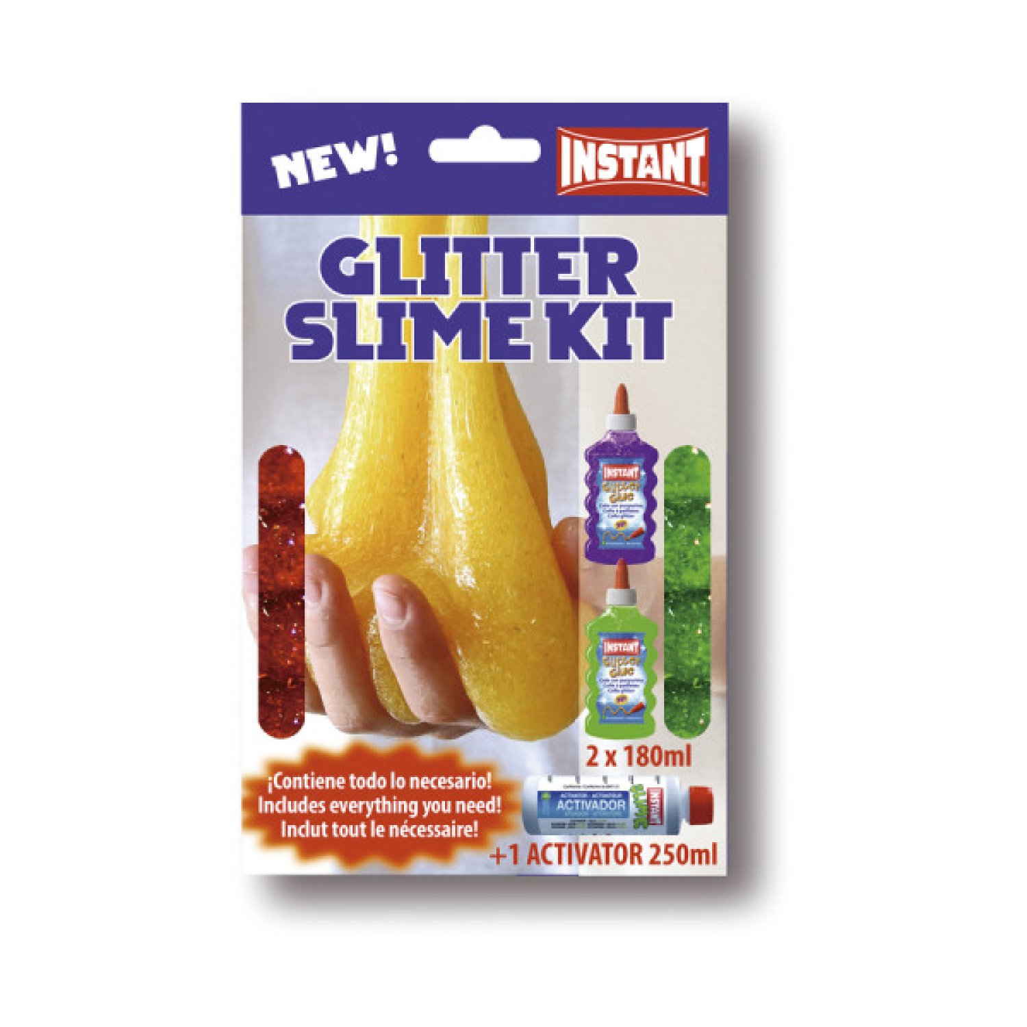 Instant Maped · Slime Kit con Purpurina · Kit Manualidades Creativas