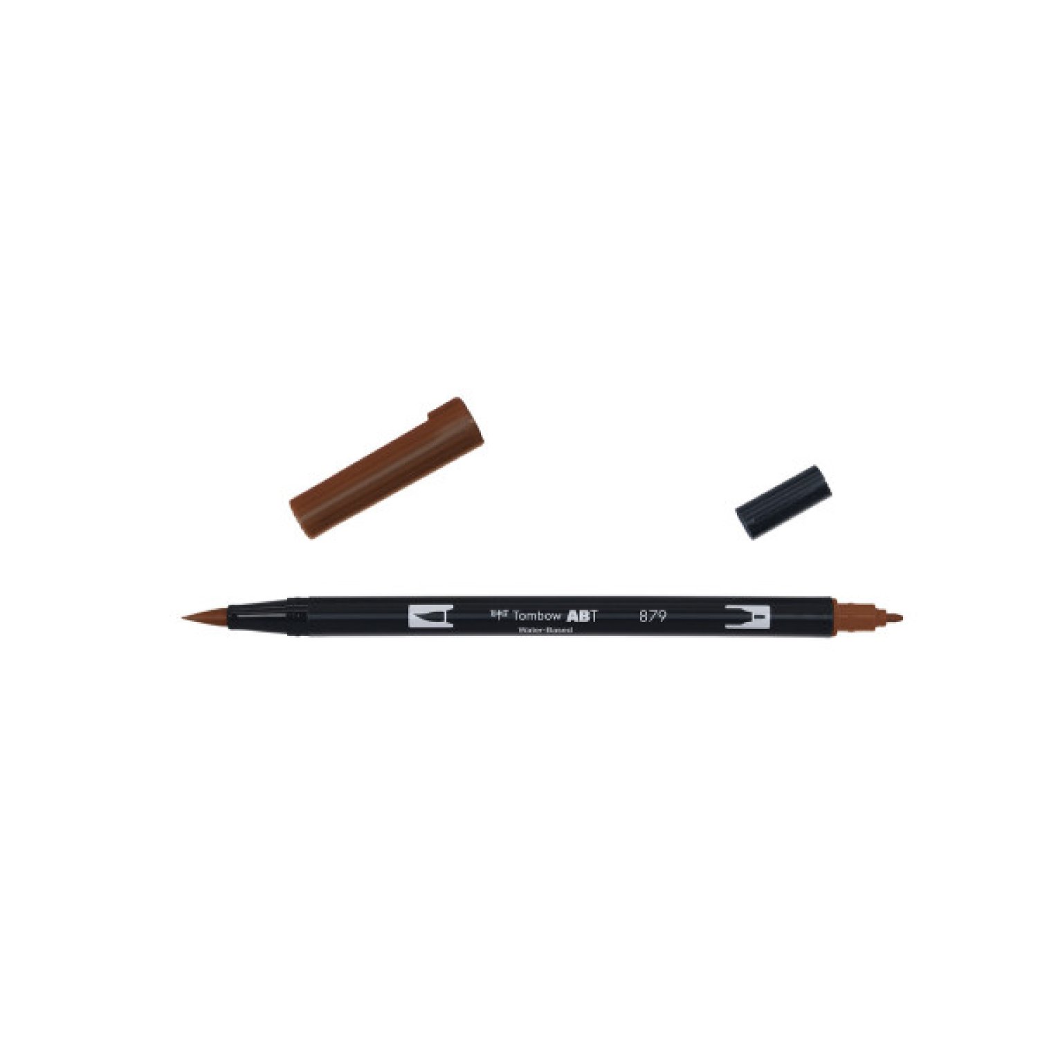 Tombow ABT-879 · Rotulador Doble Punta Pincel · Color Marrón