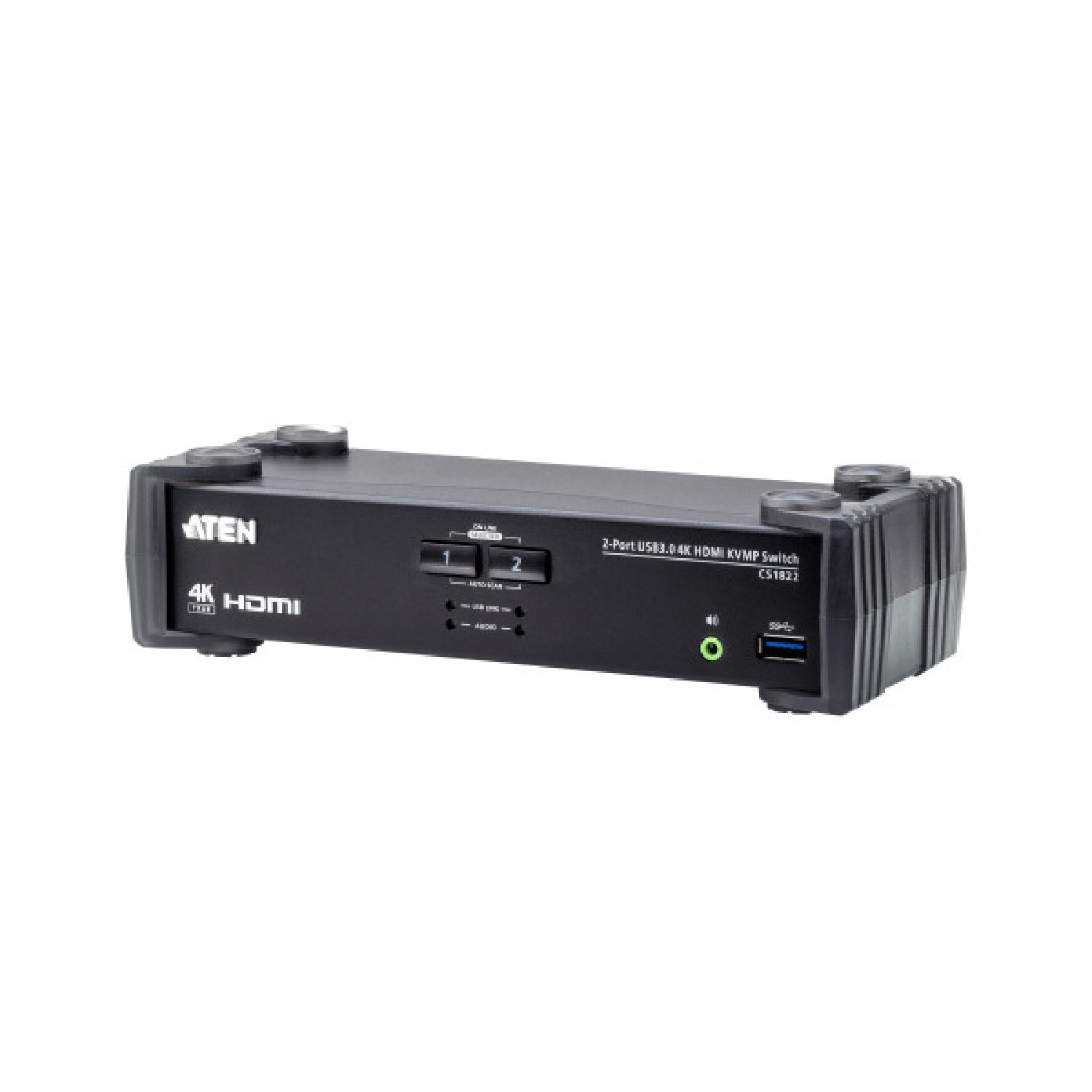 Aten CS1822 · Interruptor KVM · 2 Puertos · Negro