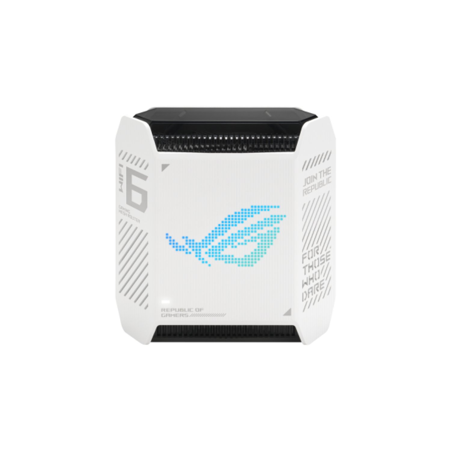 ASUS ROG Rapture GT6 · Router WiFi 6 · Tribanda · 2,4 GHz/5 GHz/5 GHz · Blanco