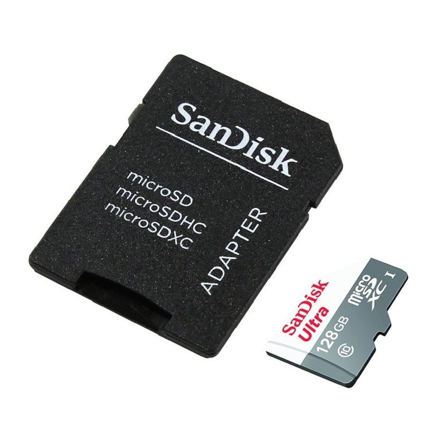 SanDisk Ultra microSD · 128GB · MicroSDXC · UHS-I · Clase 10