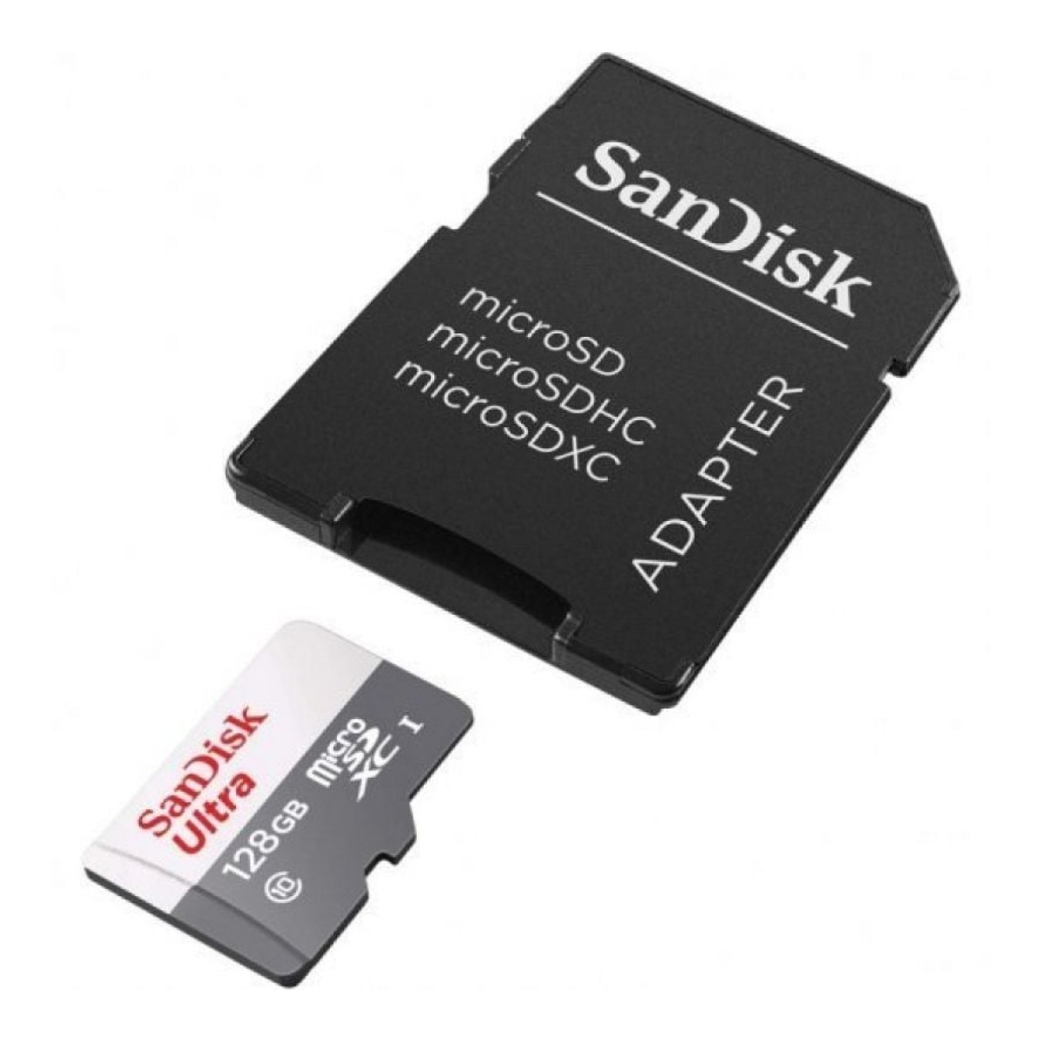 SanDisk Ultra microSD · 128GB · MicroSDXC · UHS-I · Clase 10