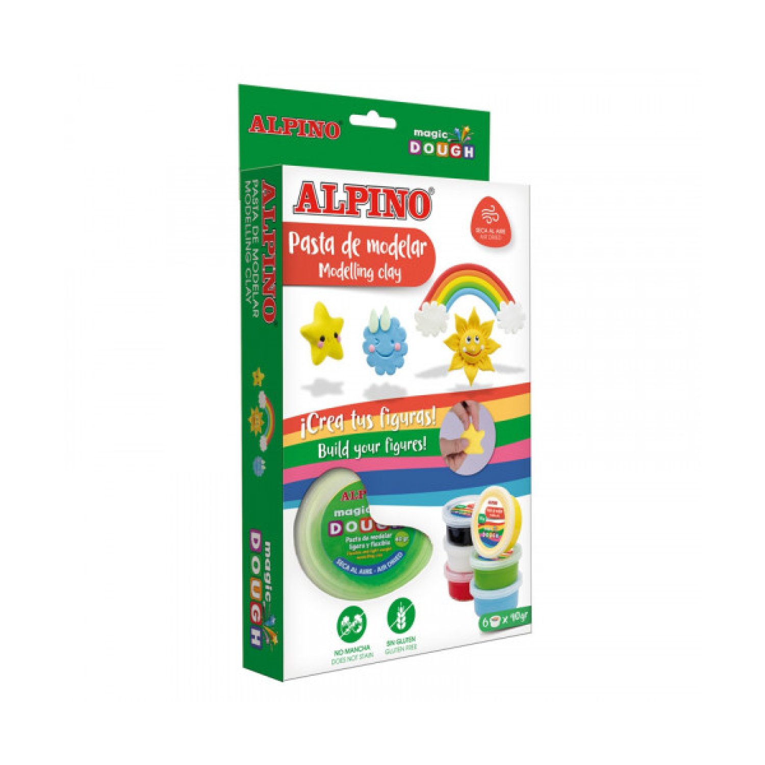 Alpino · Arcilla de Modelar · 240g · Multicolor