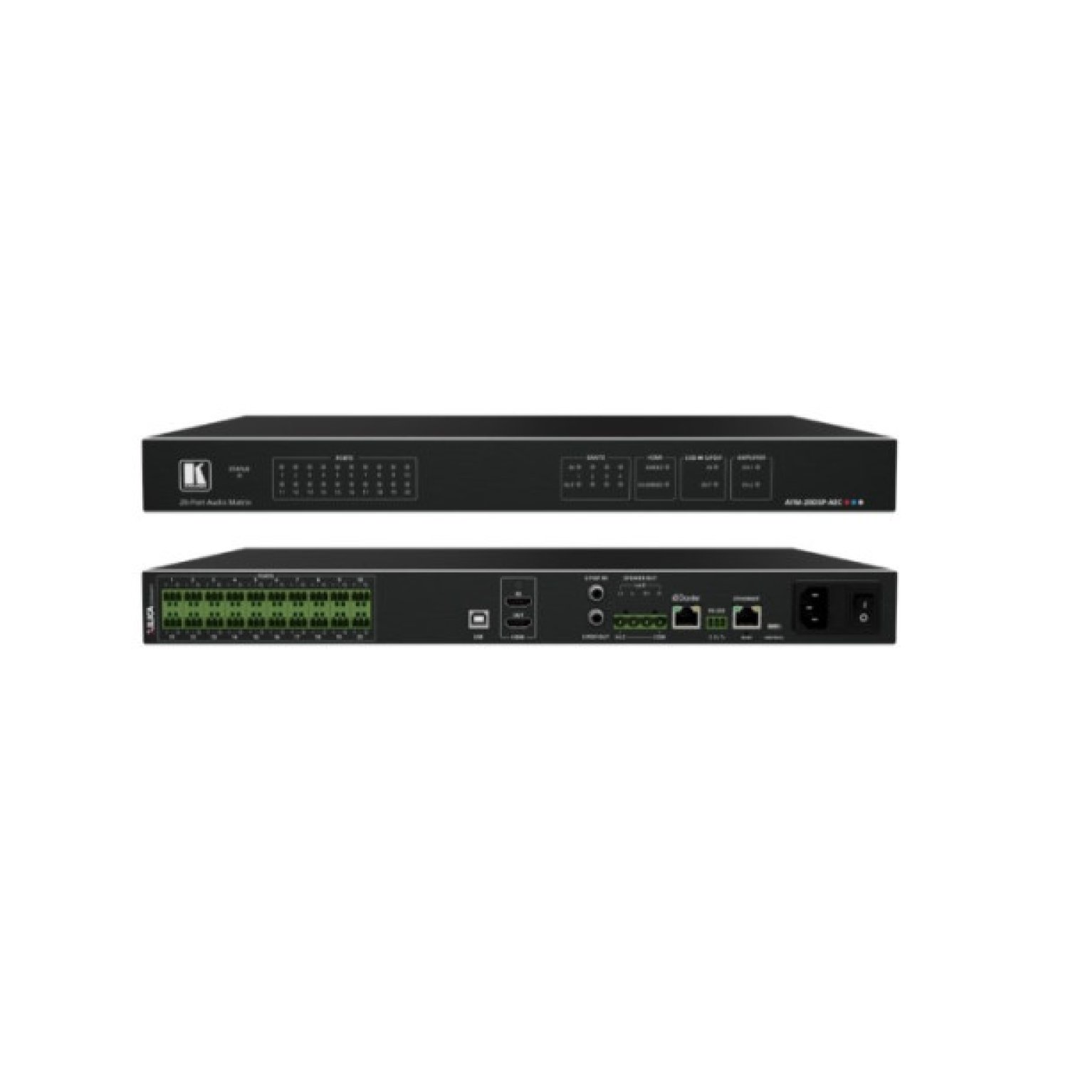 Kramer AFM-20DSP-AEC · Matriz Audio 20 Puertos · DSP Integrado · Cancelación Eco