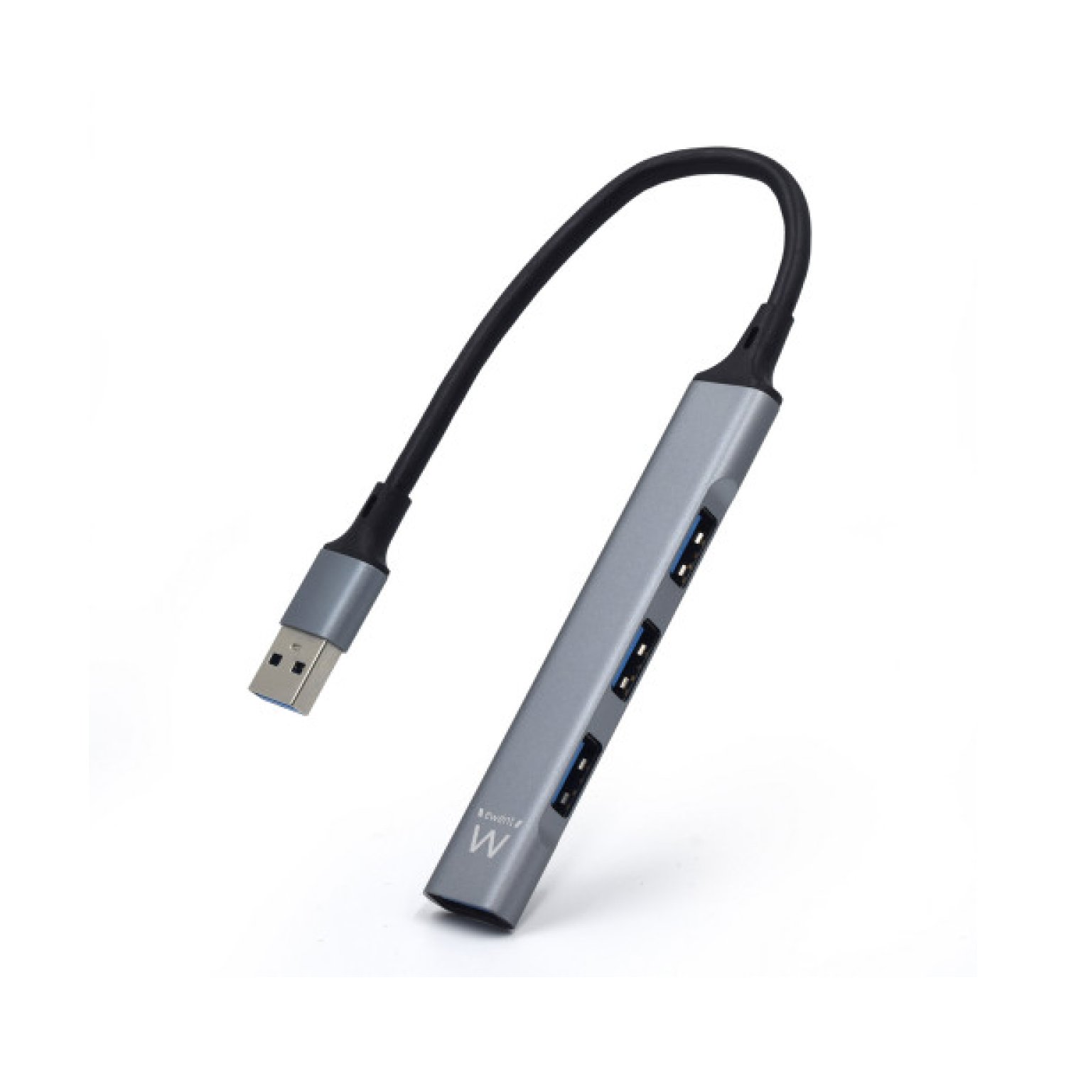 Ewent EW1144 · Hub USB 3.2 Gen 1 · 5 Puertos · 5000 Mbit/s · Gris/Plata