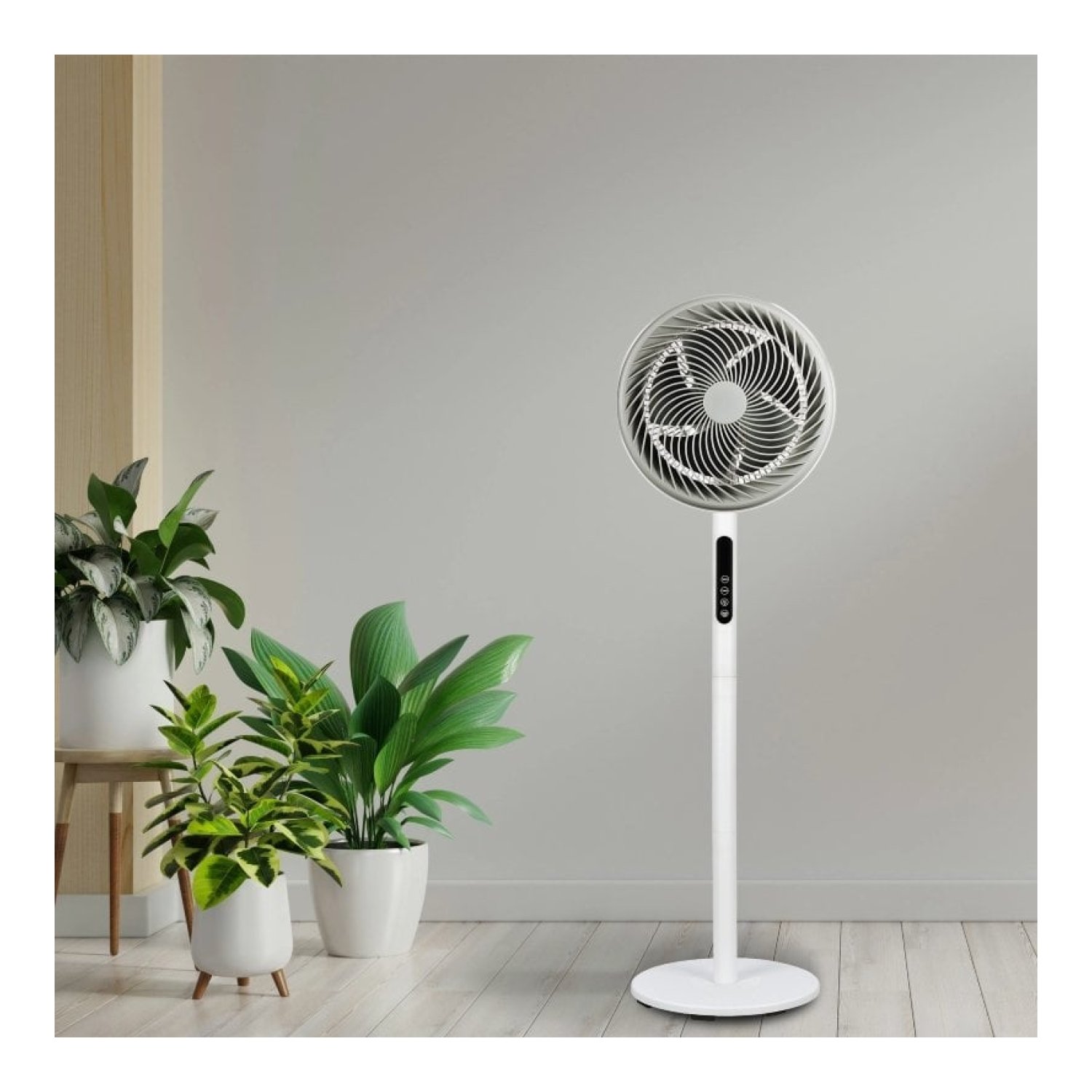 Ventilador de Pie Daewoo DW9008/ 90W/ 5 Aspas 25cm/ 3 Velocidades