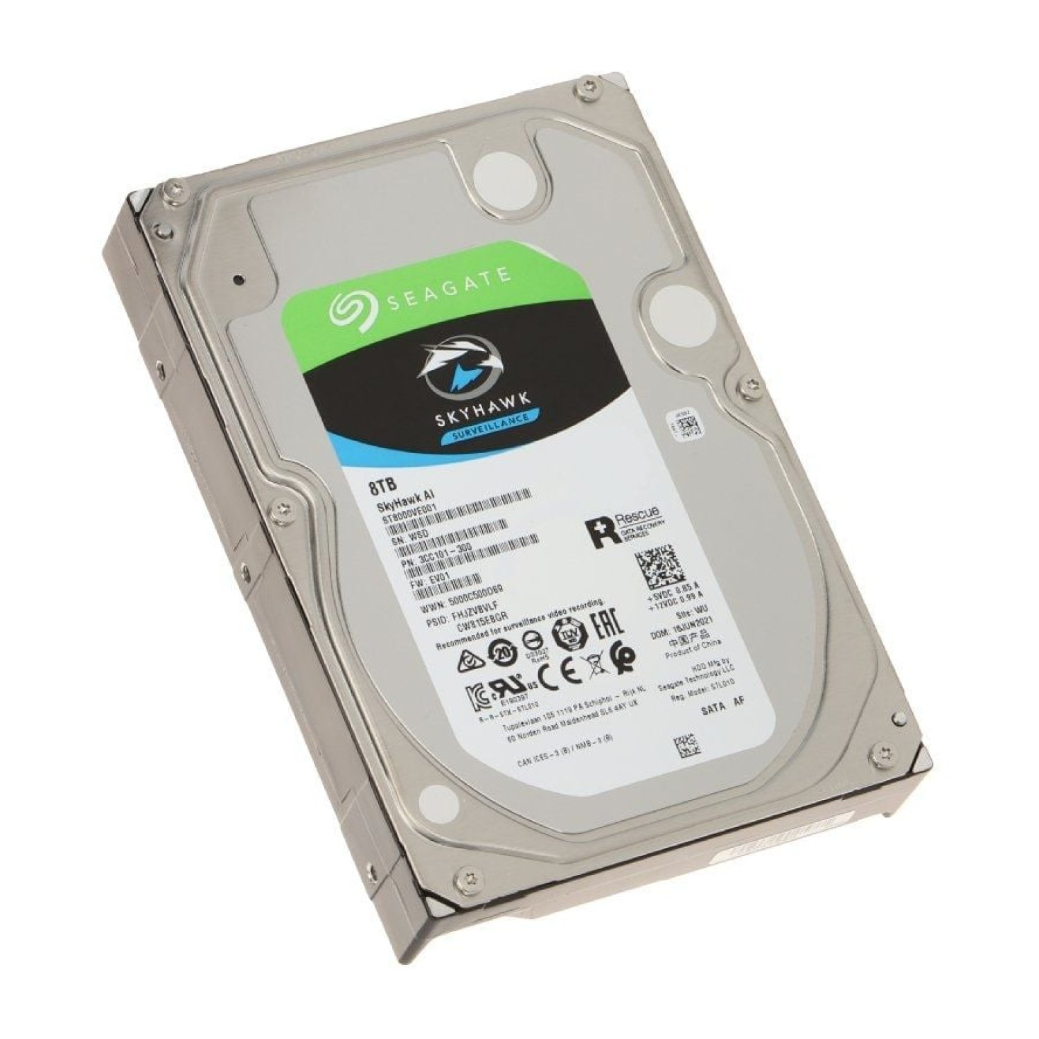 Seagate SkyHawk AI · 8TB · 3,5" · SATA III · 256MB Caché