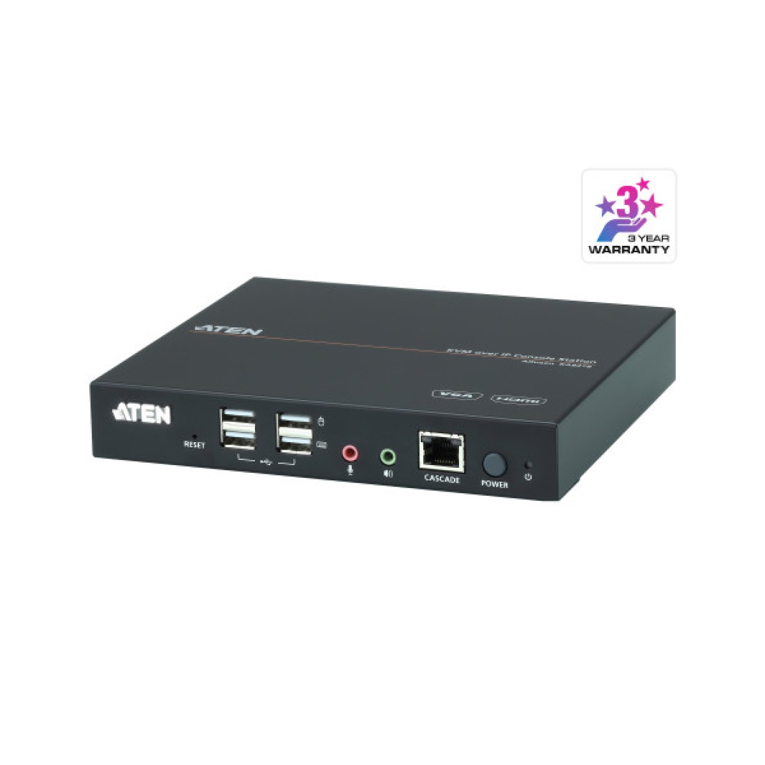 Aten · Estación Consola IP KVM · VGA/HDMI Dual · Profesional