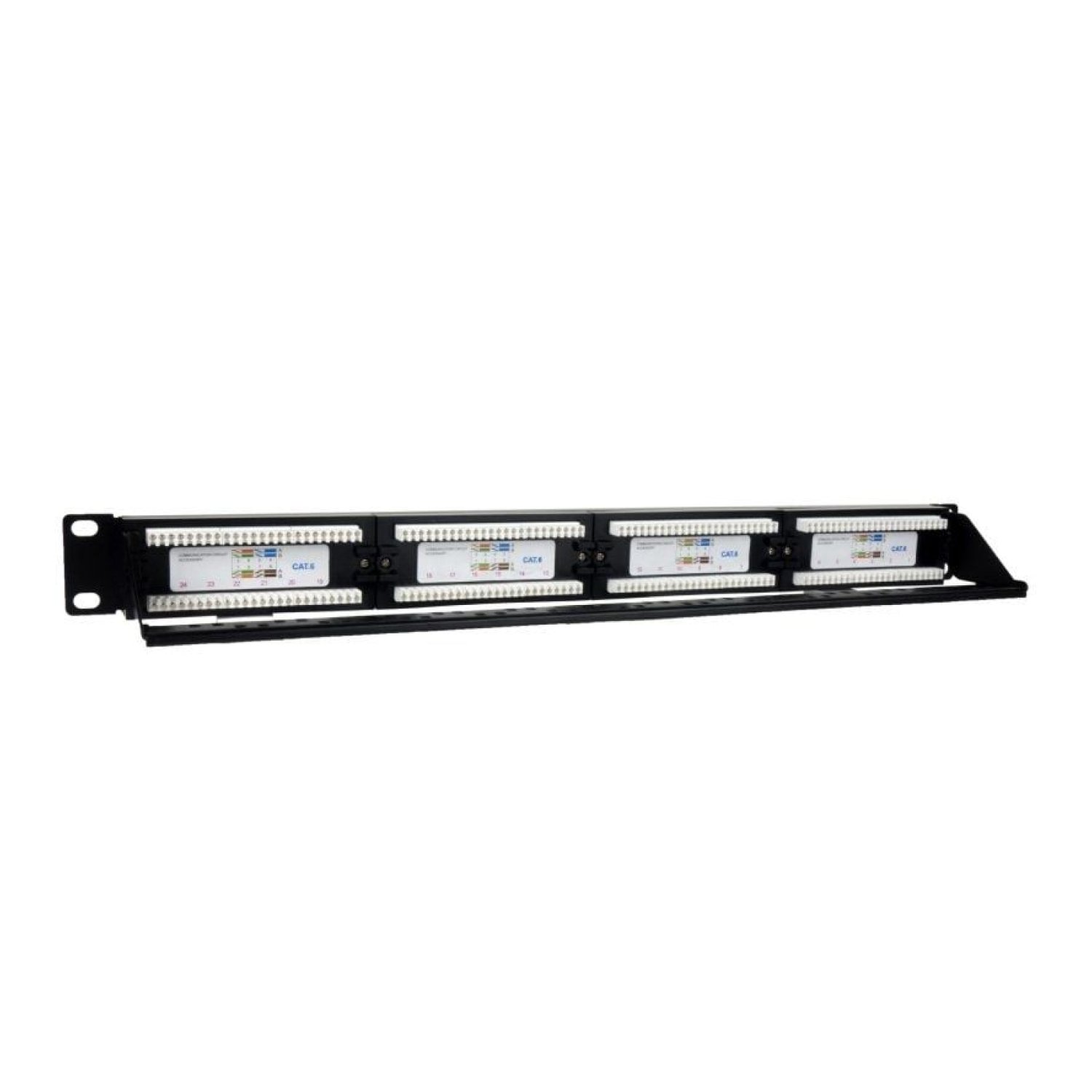 Phasak Patch Panel Cat.6 · 24 Puertos · 1U · Gestión de Cables