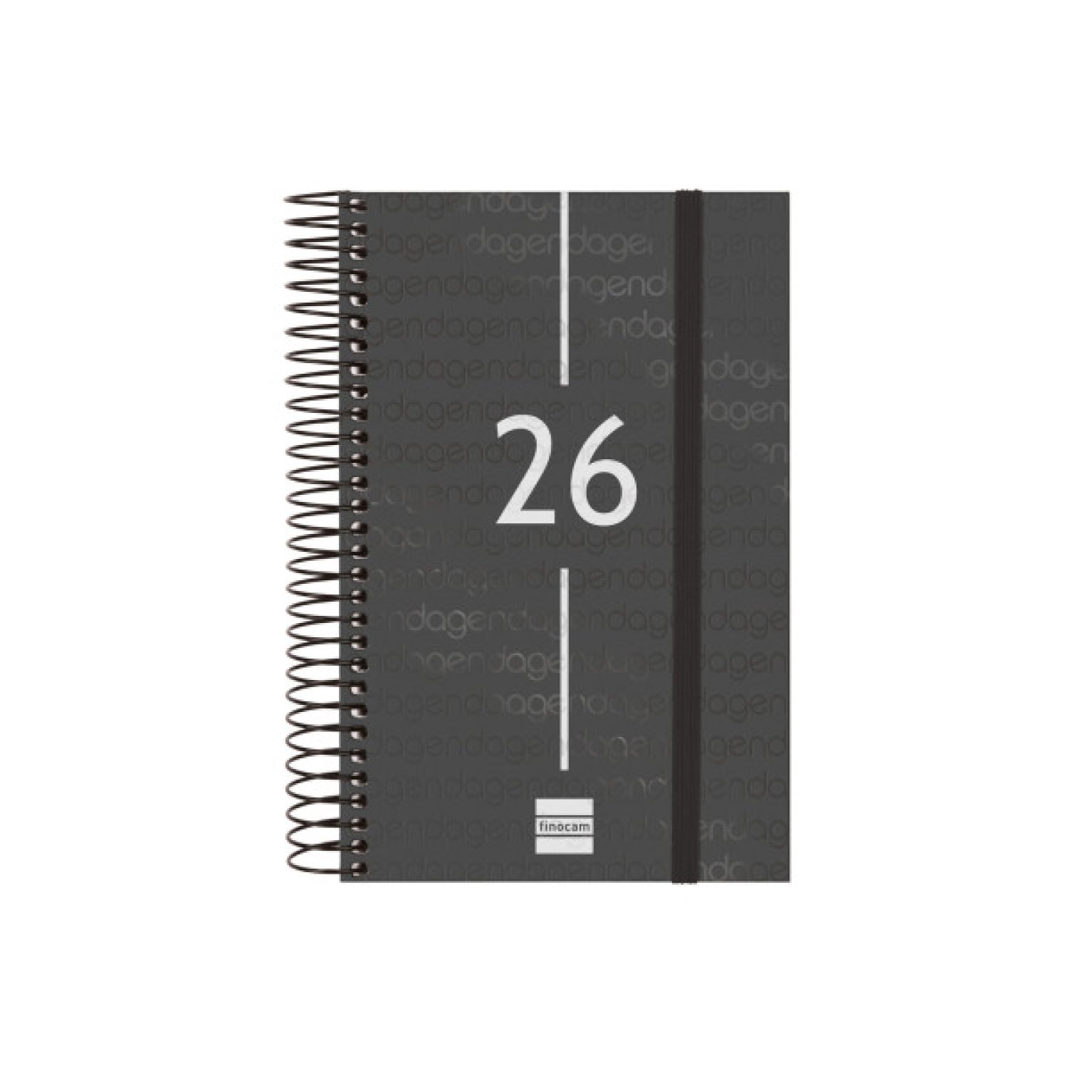 Finocam Agenda 2026 · Diaria · 117x181mm · Negro
