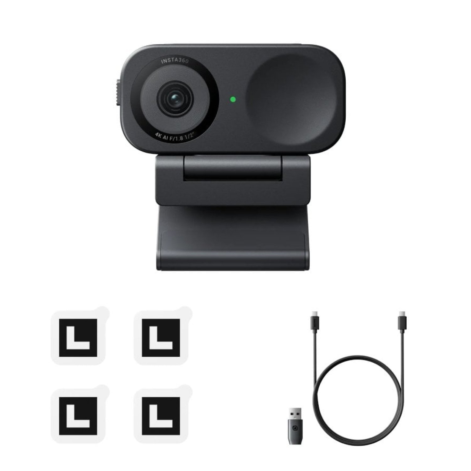 Webcam Insta360 Link 2C/ Seguimiento de IA/ Control por gestos/ 3840 x 2160 4K UHD