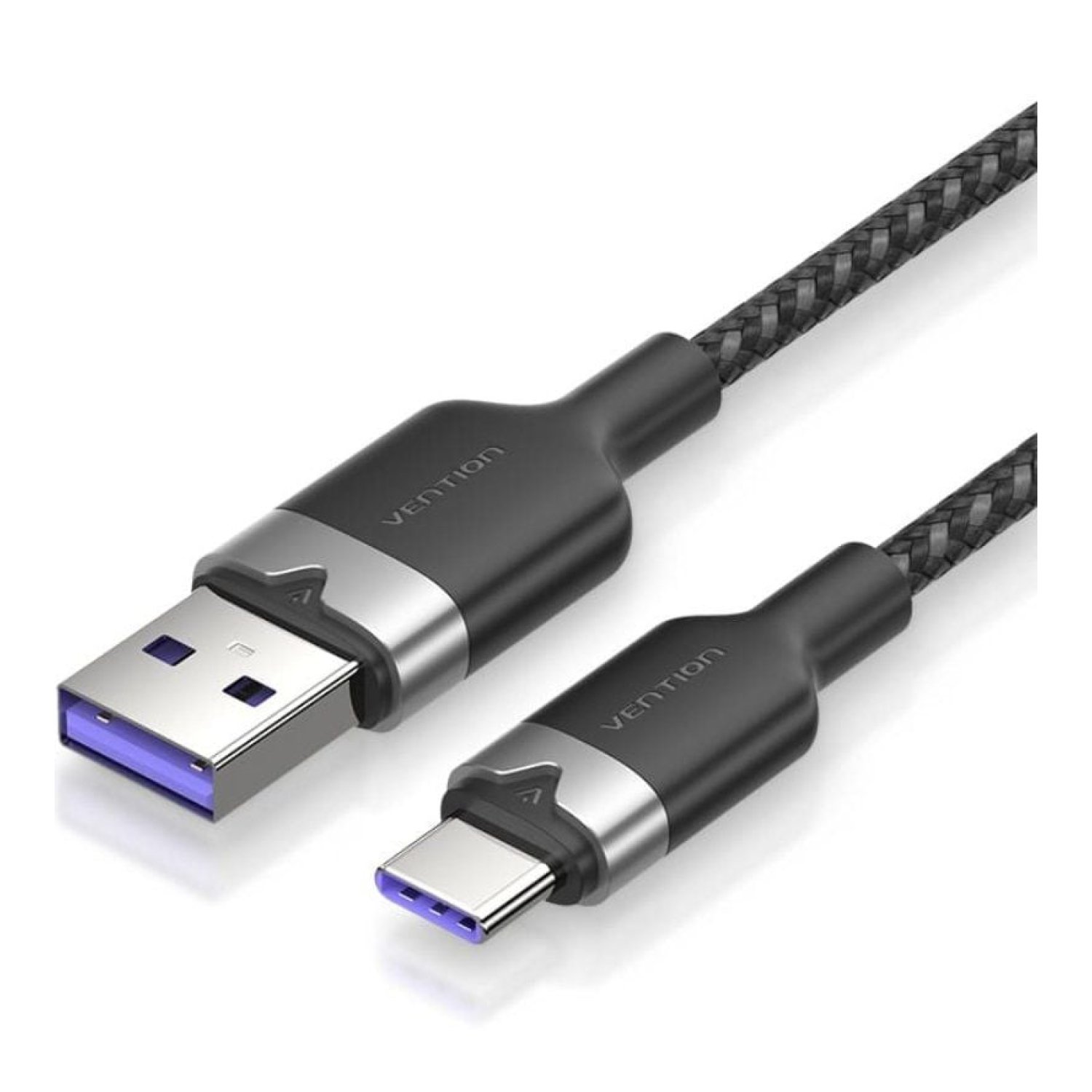 Vention Cable USB 2.0 Tipo-C · 2m · 100W · 480Mbps · Negro