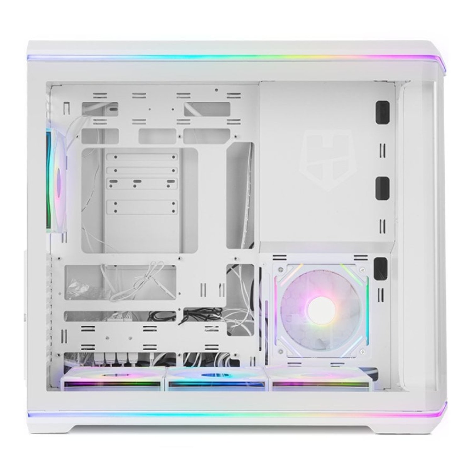 NOX Hummer Semitorre ATX cristal curvo ARGB Blnc