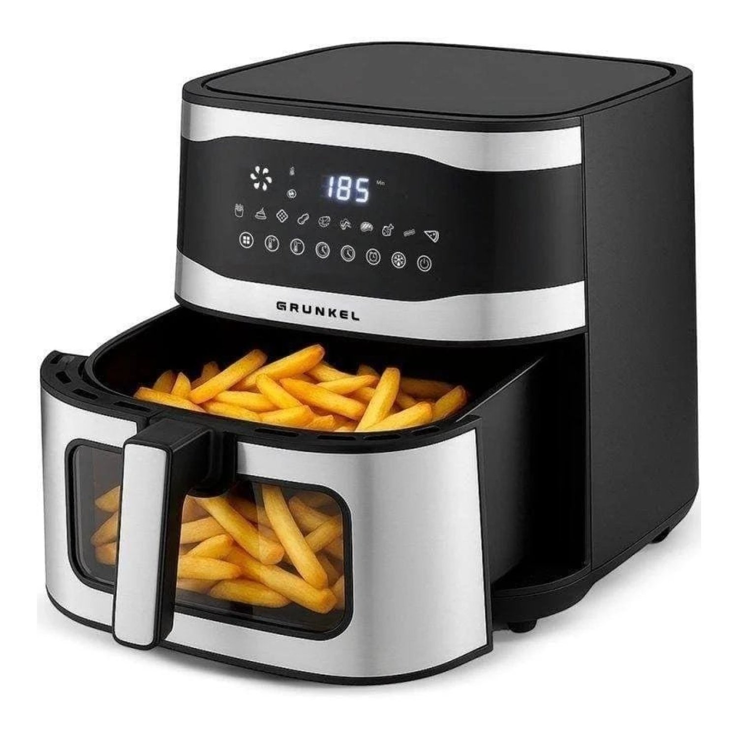 Grunkel Maxisteelfryer · Freidora de Aire · 9L · 2200W · Sin Aceite