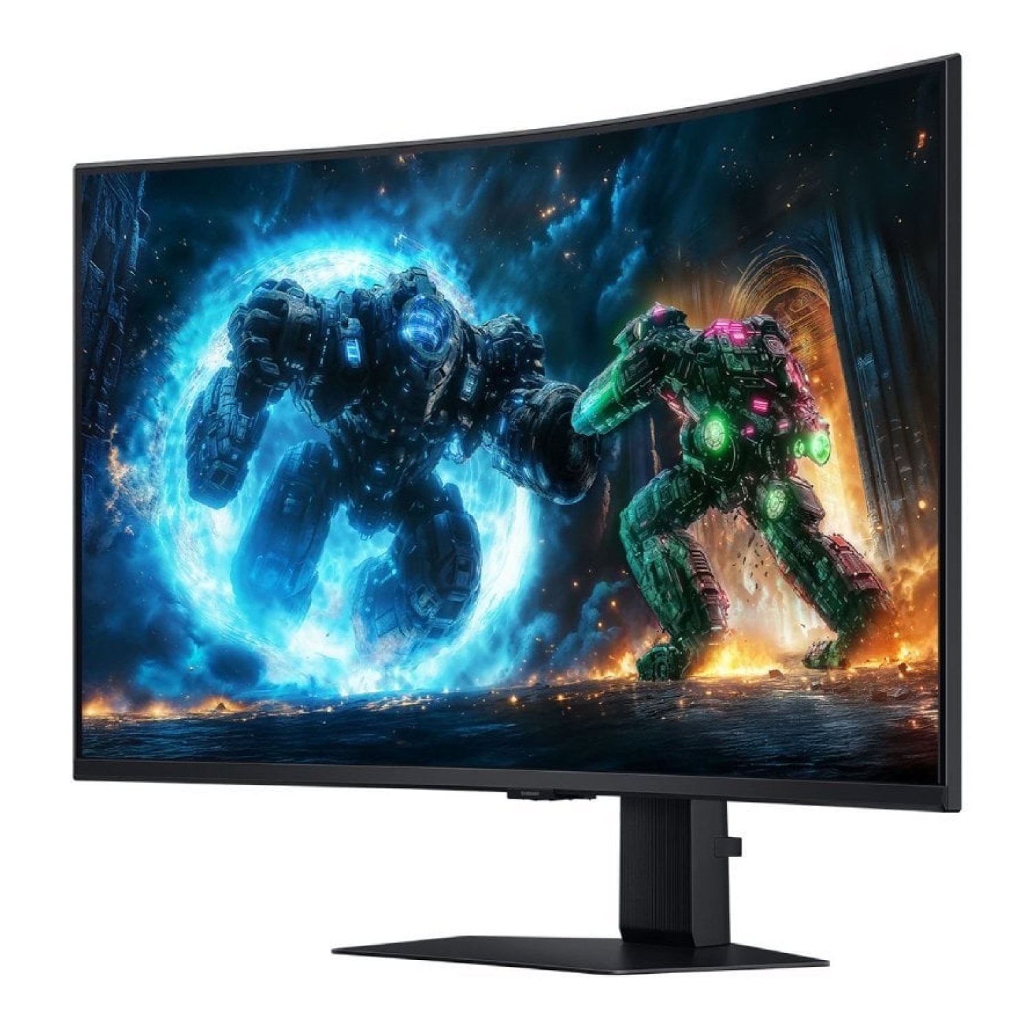 Samsung Odyssey G7 G75F · 37" Curvo 4K · 165Hz · 1ms · VA · Regulable altura