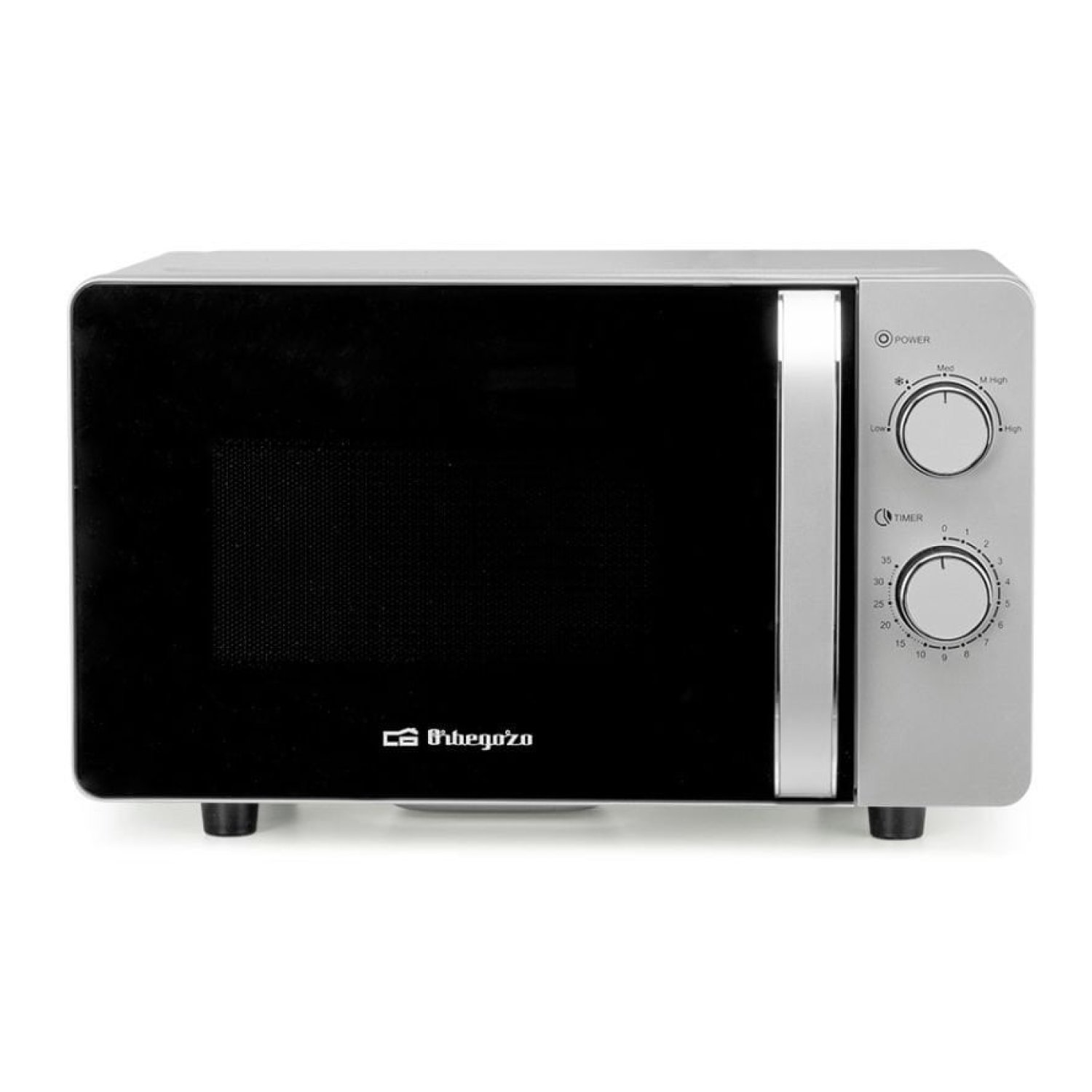 Microondas Orbegozo MI 2062 CE/ 700W/ Capacidad 20L/ Gris