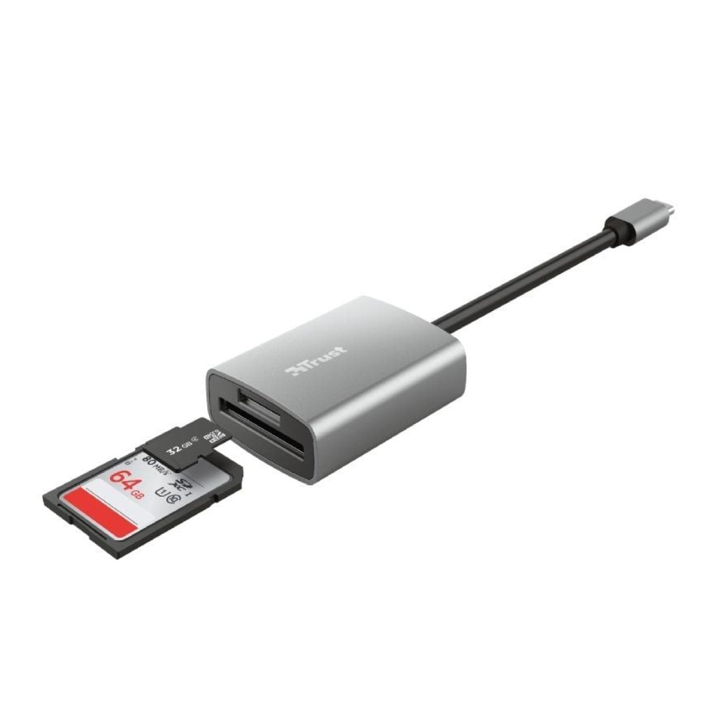 Trust Dalyx · Lector de Tarjetas Externo · USB Tipo-C