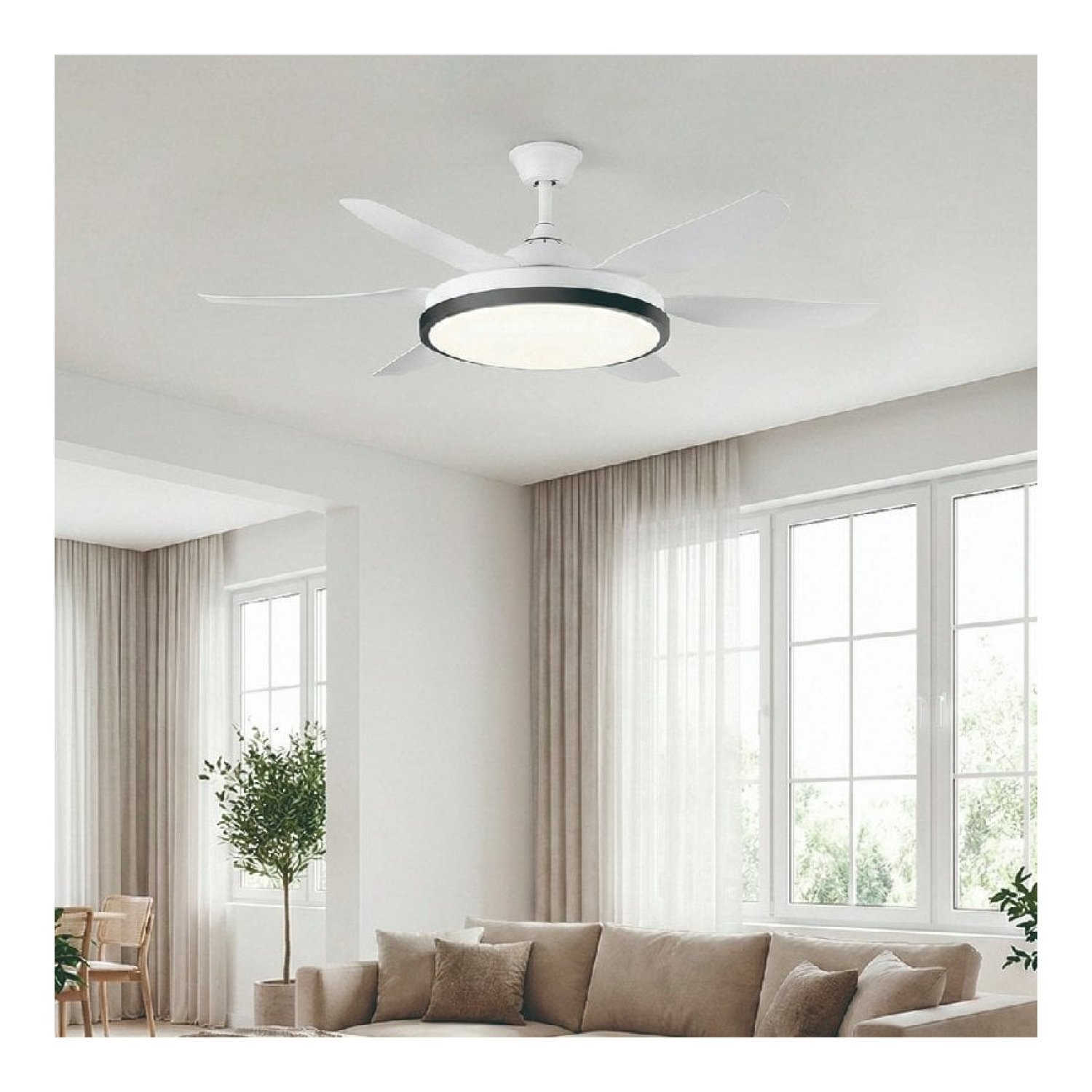 Ventilador de Techo Orbegozo CP 165132/ 35W/ 3 Aspas 132cm/ 6 velocidades