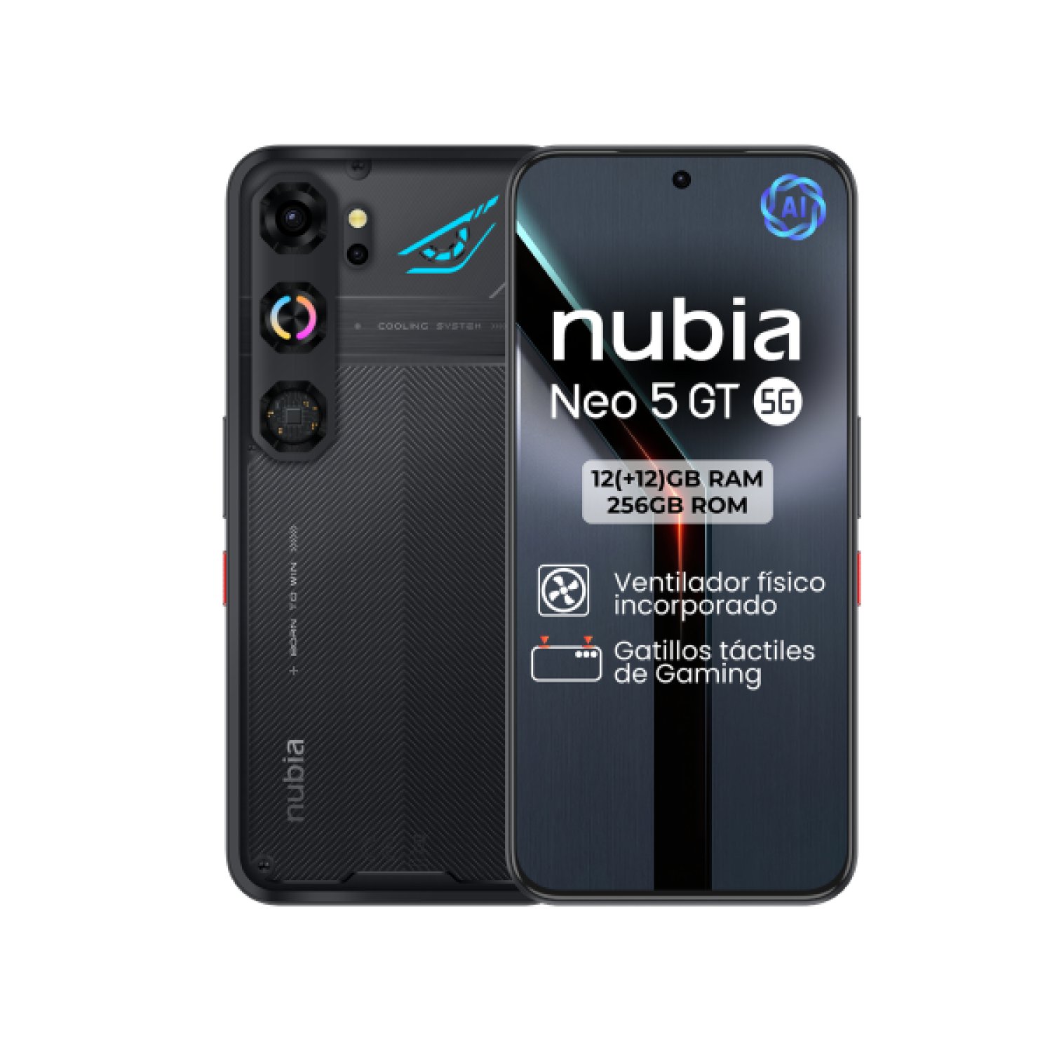 ZTE NUBIA NEO 5 GT 5G 12+256 NEGRO
