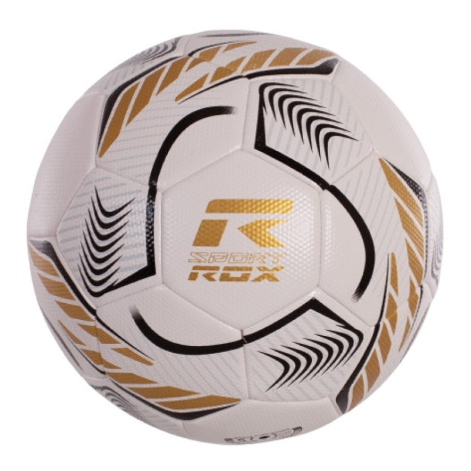 Balón de Fútbol Rox Sport R-Comand/ Blanco y Dorado