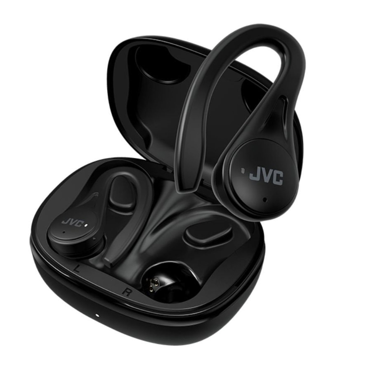 JVC HA-EC25T · Auriculares Bluetooth · Autonomía 7,5h · Estuche de Carga · Negros