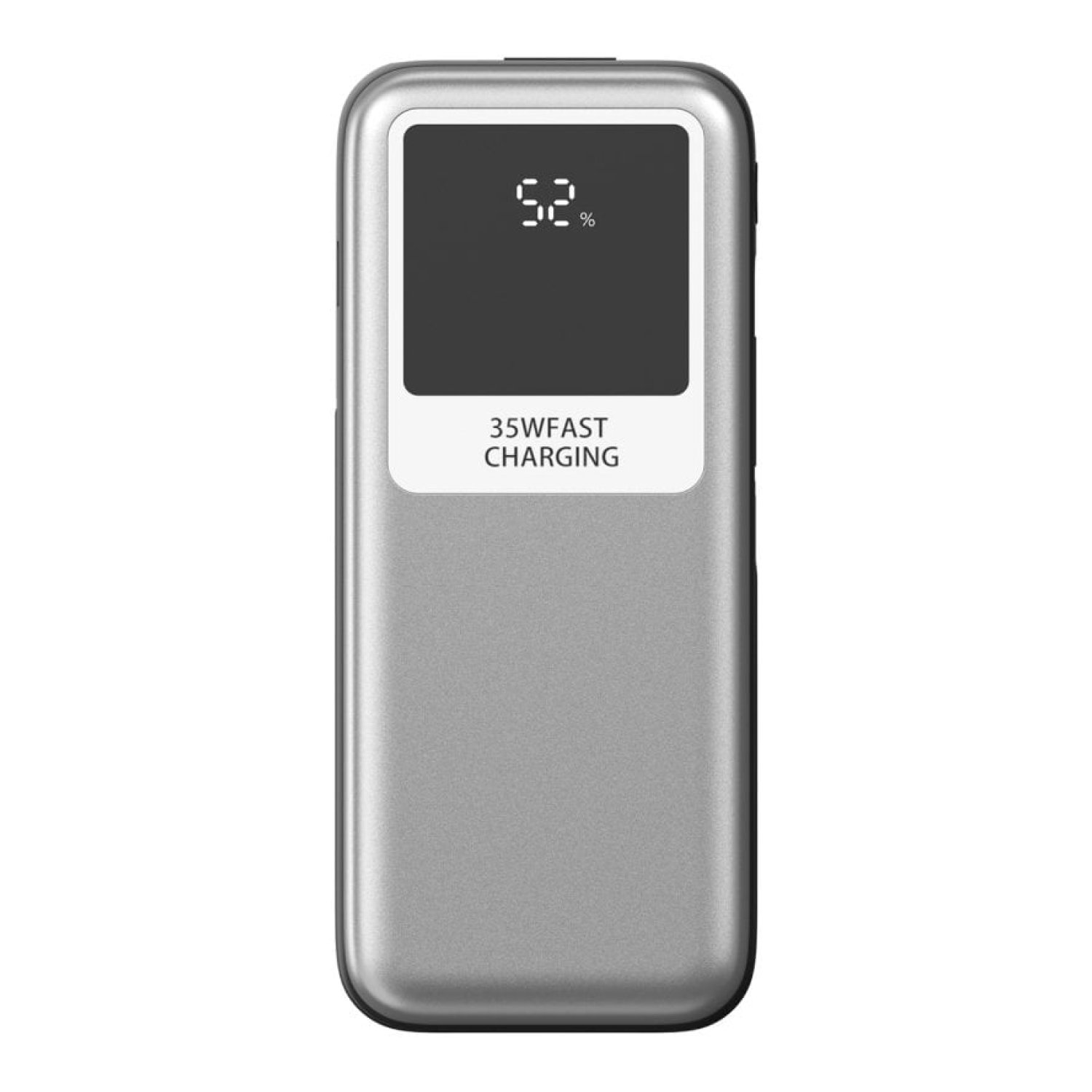 Powerbank 10000mAh Leotec LEPOW35W10S/ 35W/ Plata y Gris/ Incluye Cable USB Tipo-C y Lightning